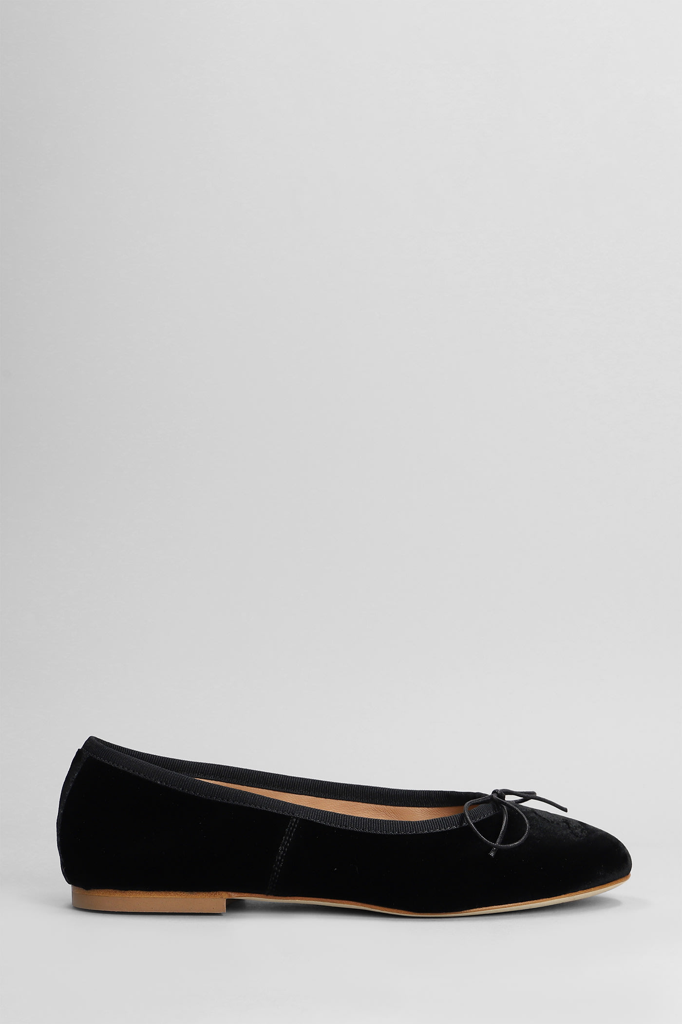 Ballet Flats In Black Velvet