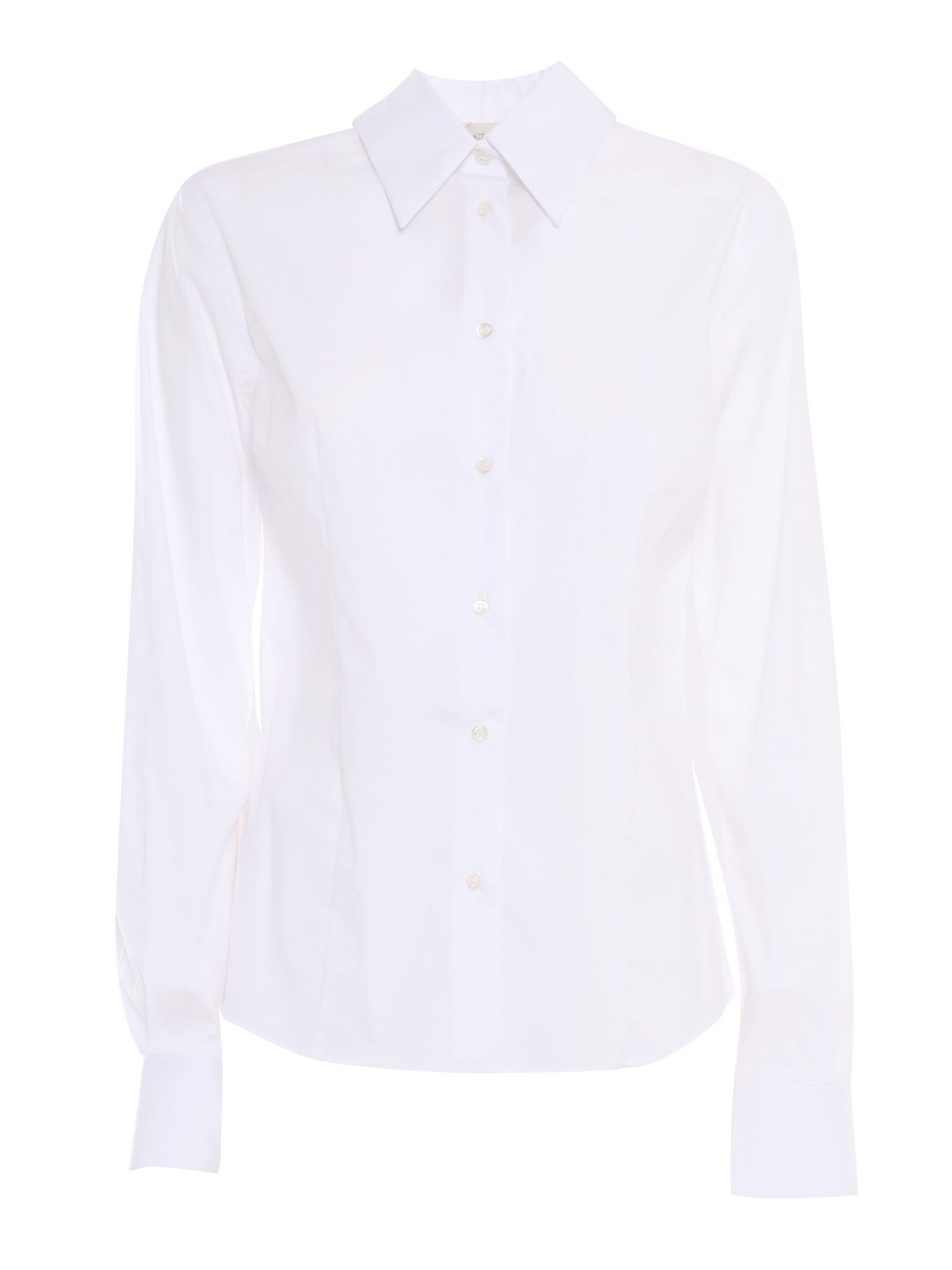 Mazzarelli Clio Cotton Shirt In White