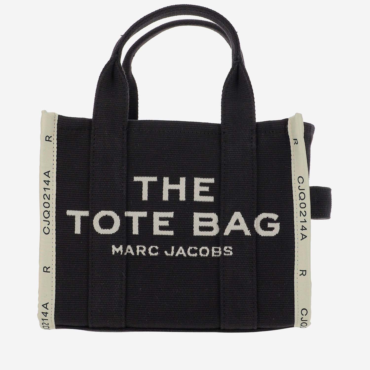 Shop Marc Jacobs The Jacquard Mini Tote Bag In Black