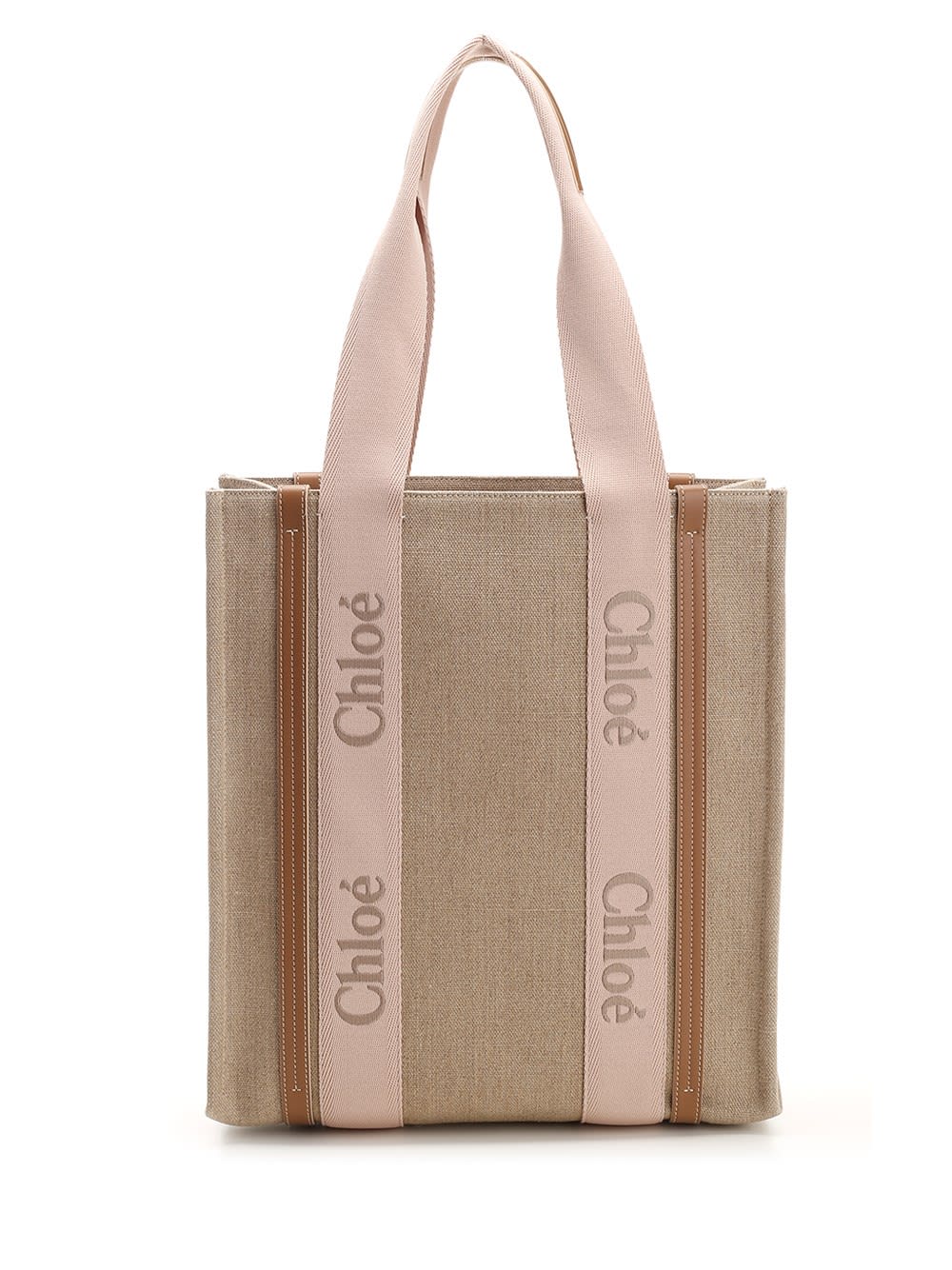 Shop Chloé Woody Tote Bag In Multicolor