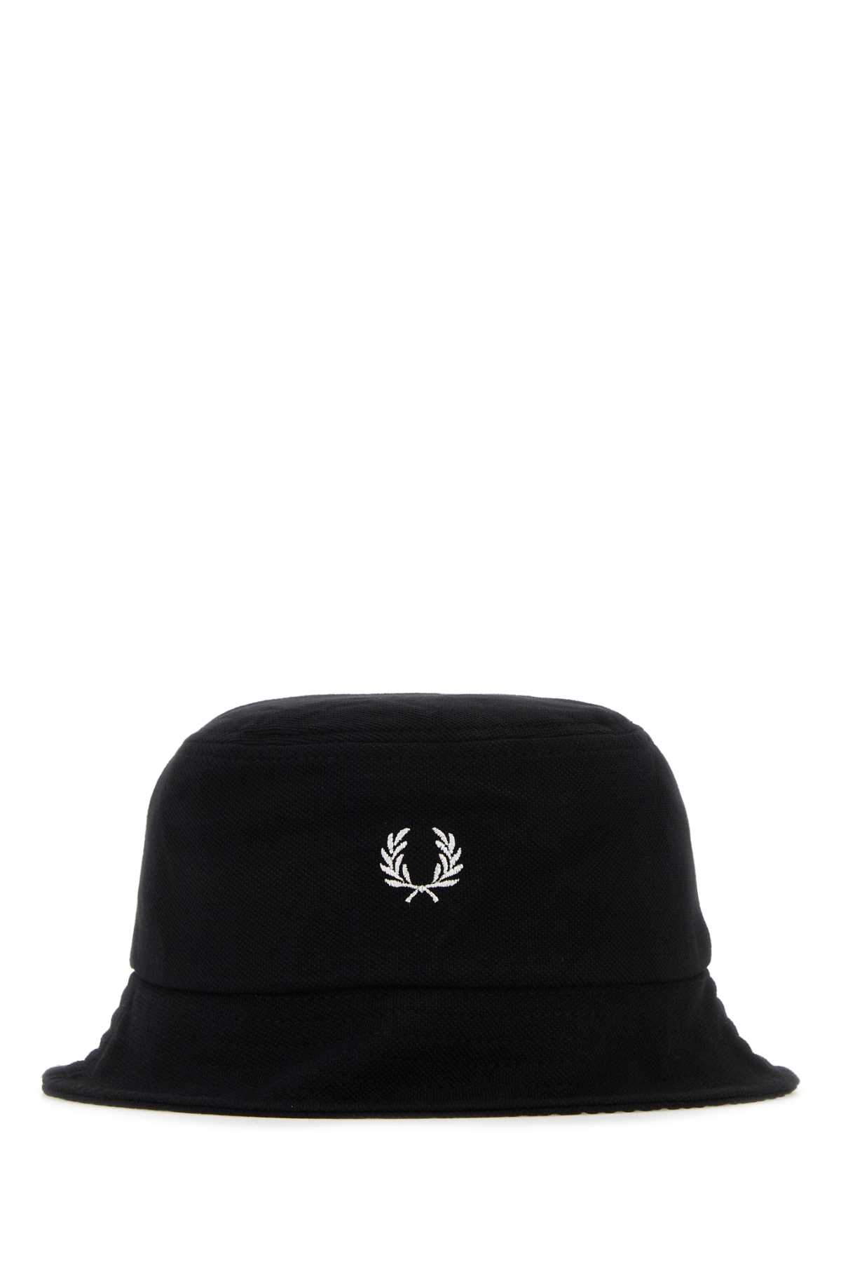 Black Piquet Bucket Hat