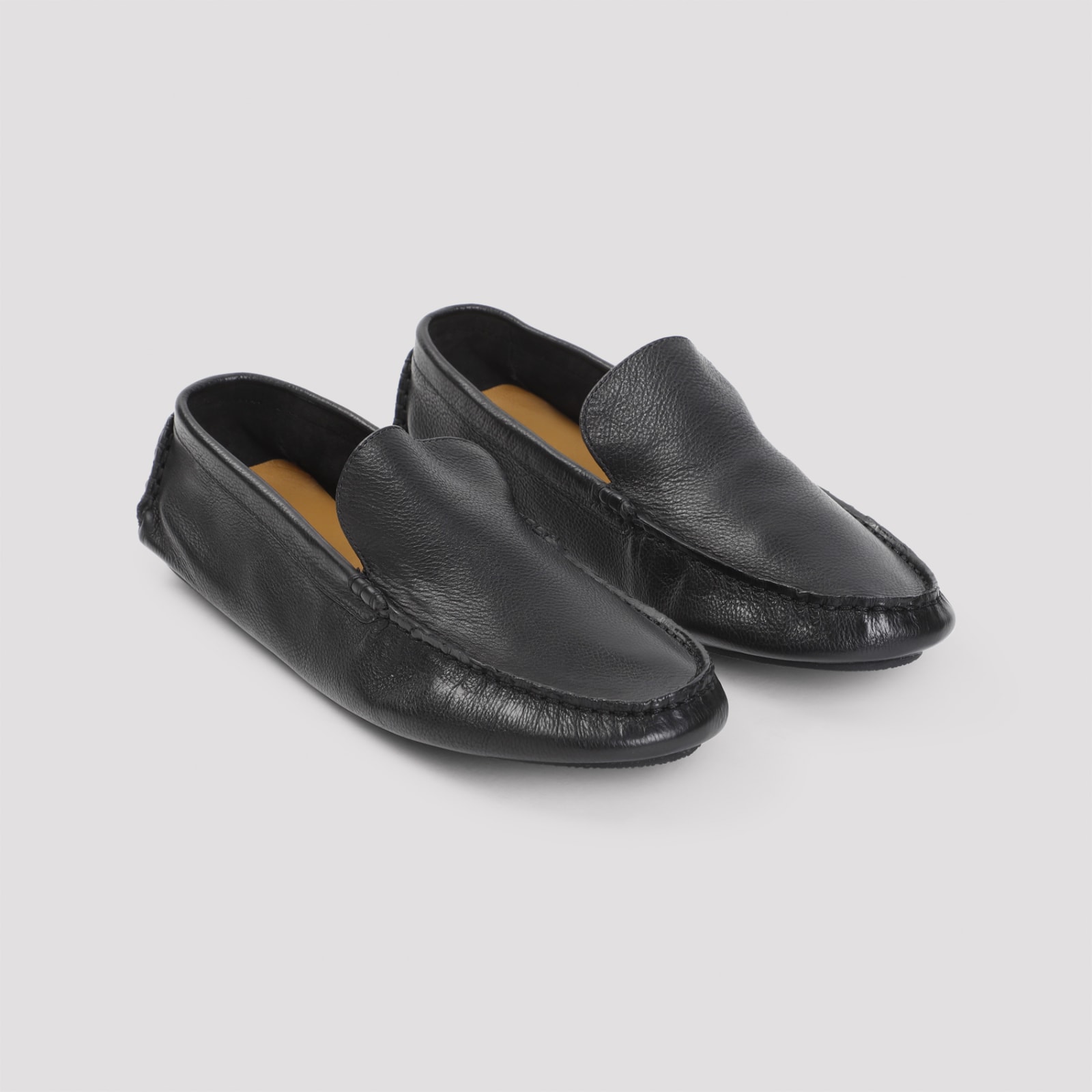 Shop The Row Lucca Slippers In Blk Black