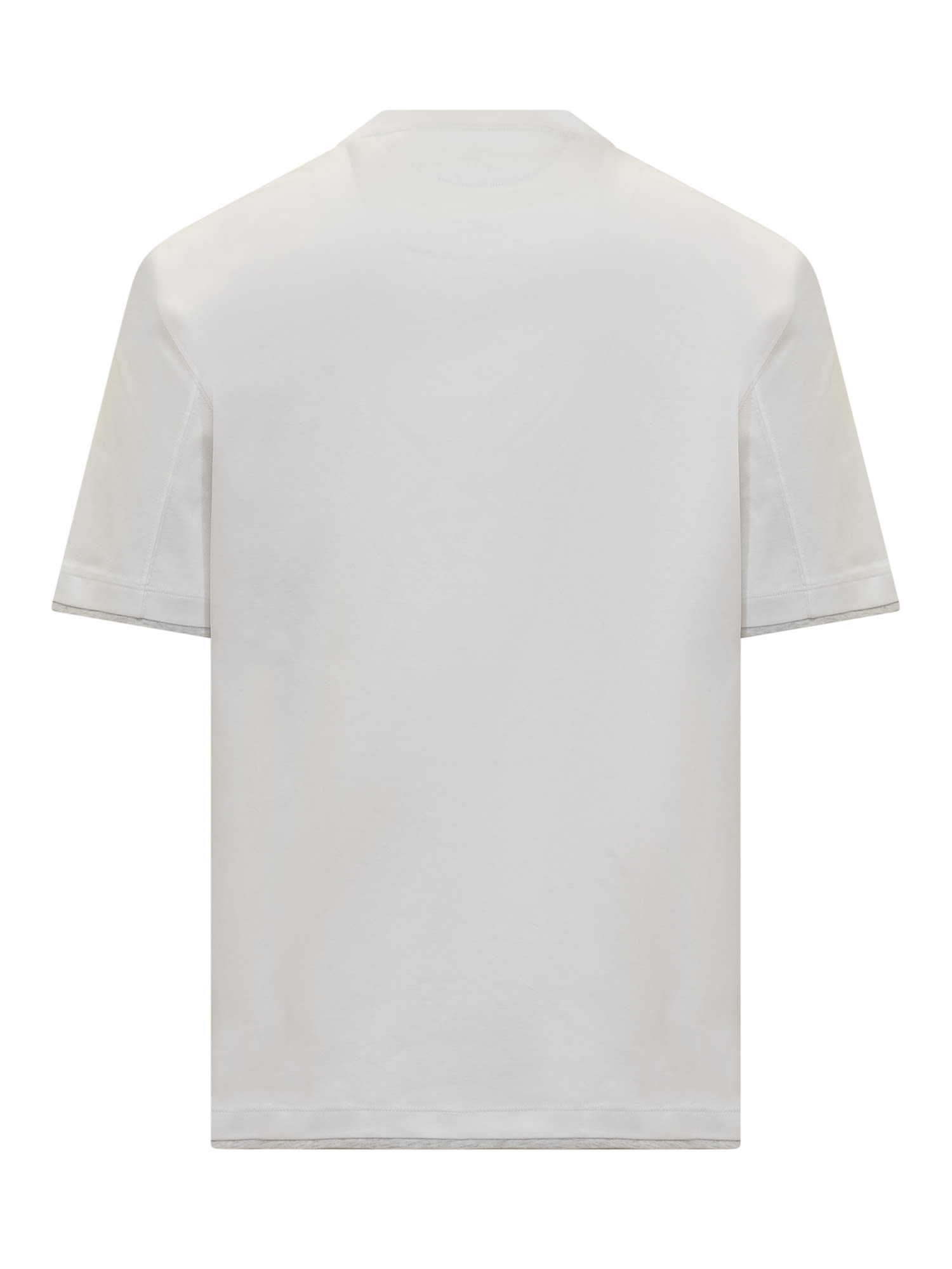 Brunello Cucinelli Layered-effect T-shirt In White