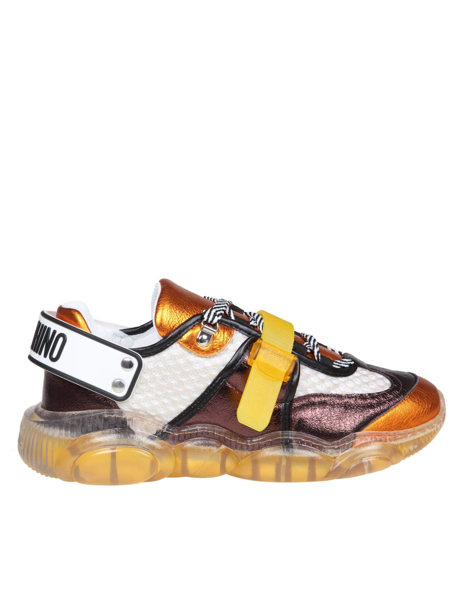 Moschino Teddy Sneakers In A Mix Of Materials