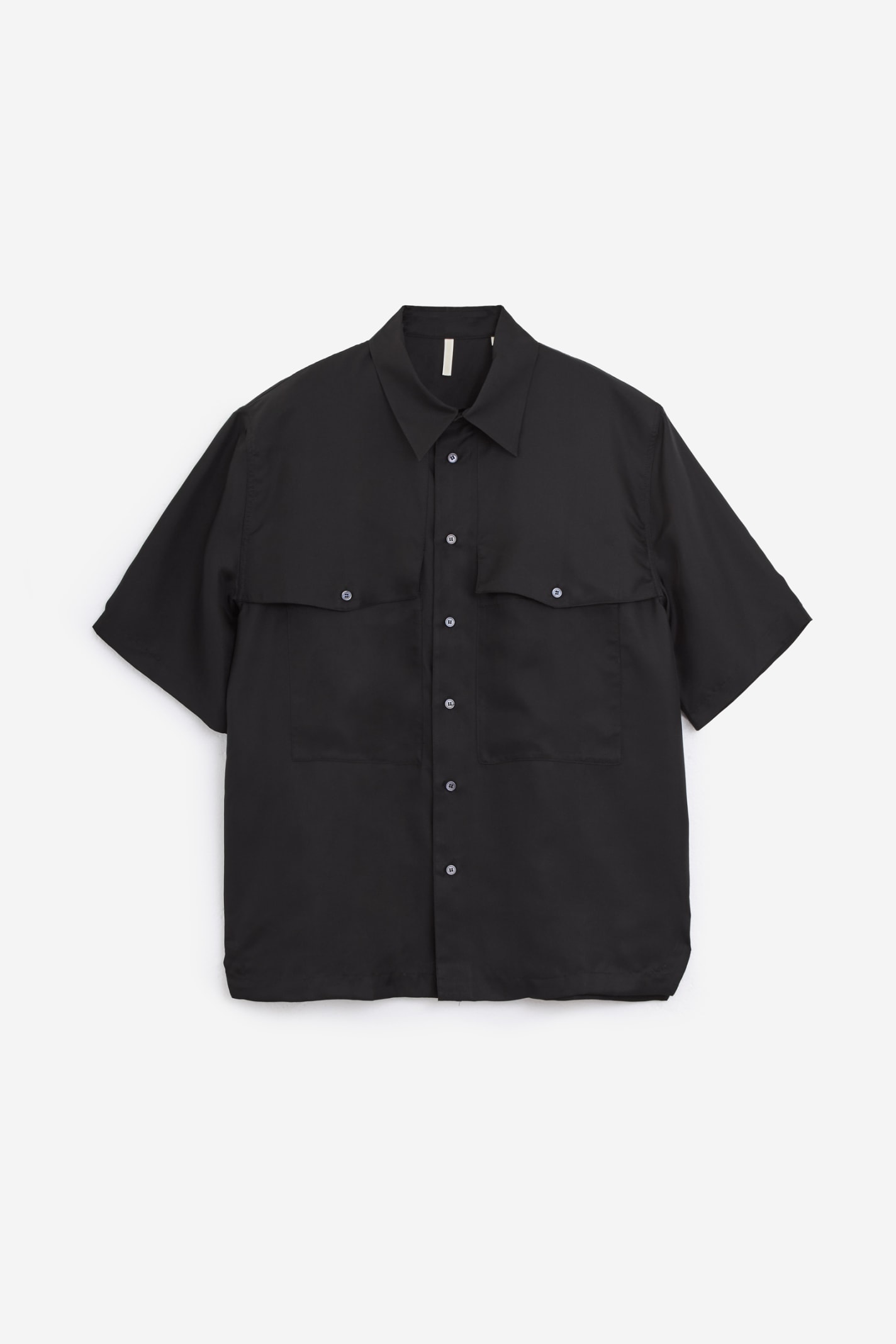 Shop Sunflower Silk Shirt Ss Shirt In Black