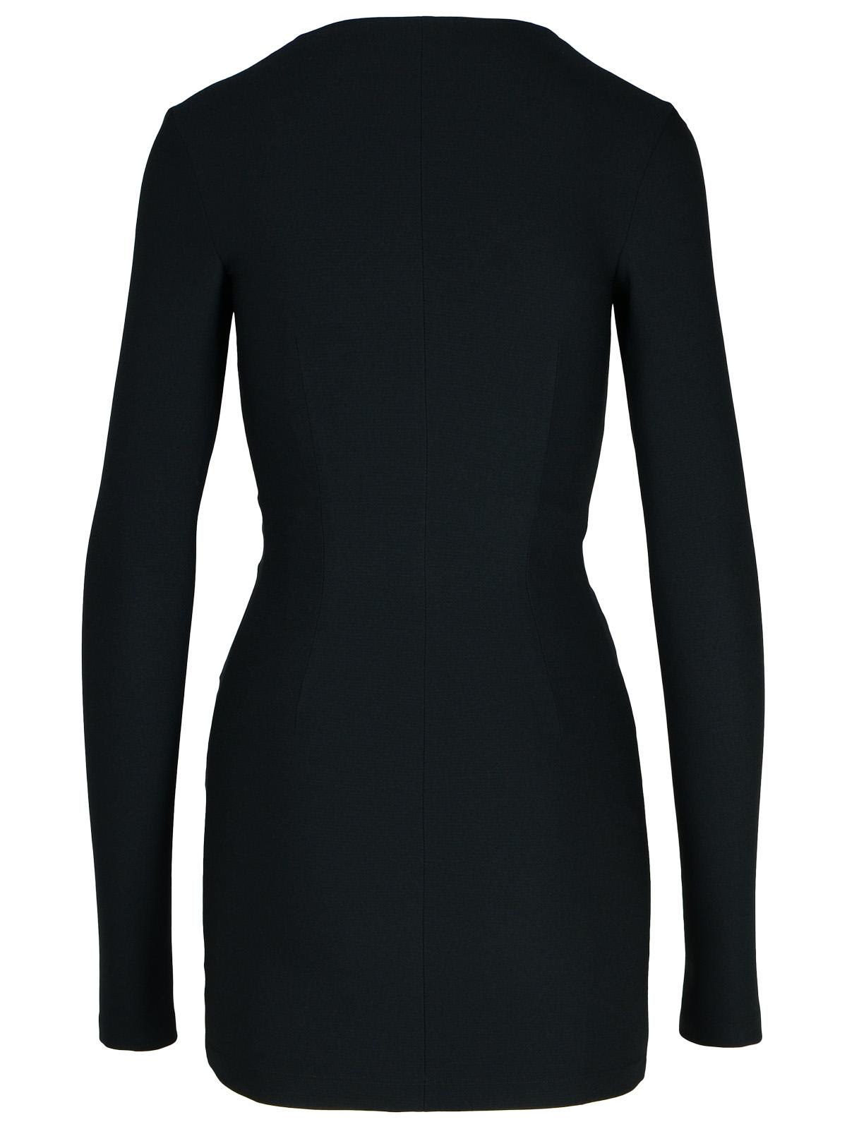 Shop Attico Black Polyester Blend Dress