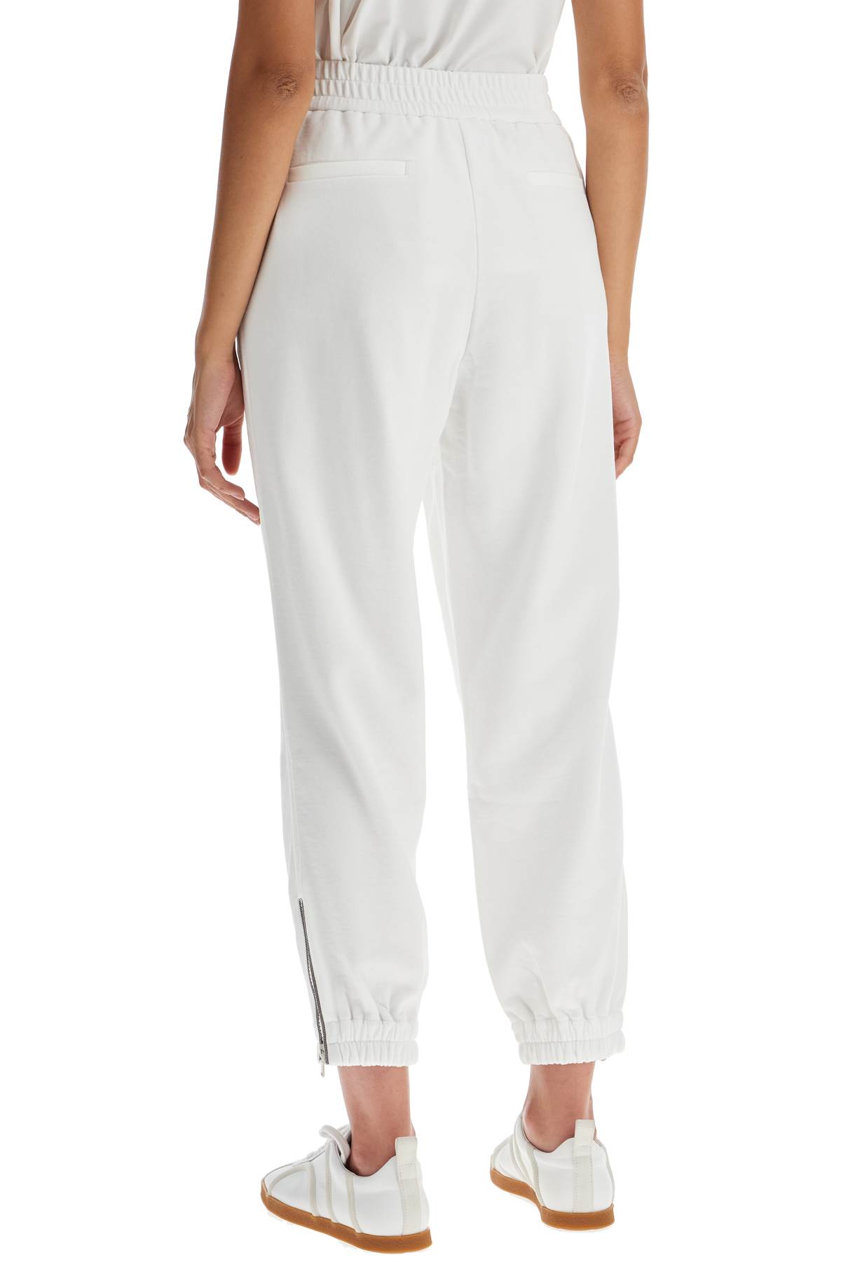 Shop Brunello Cucinelli Joggers With Mobile On The In Off White (white)