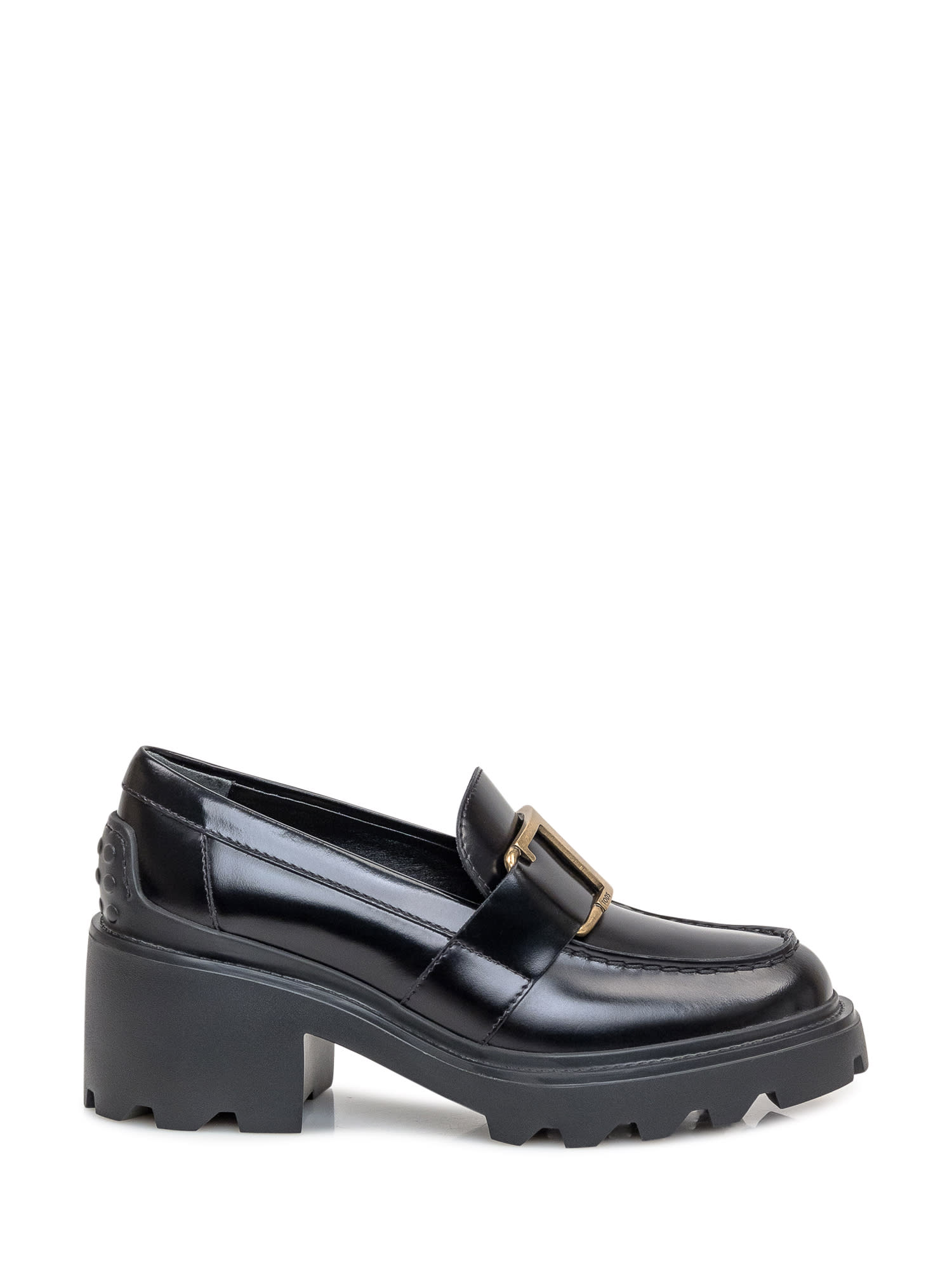 Shop Tod's Leather Loafer In Nero