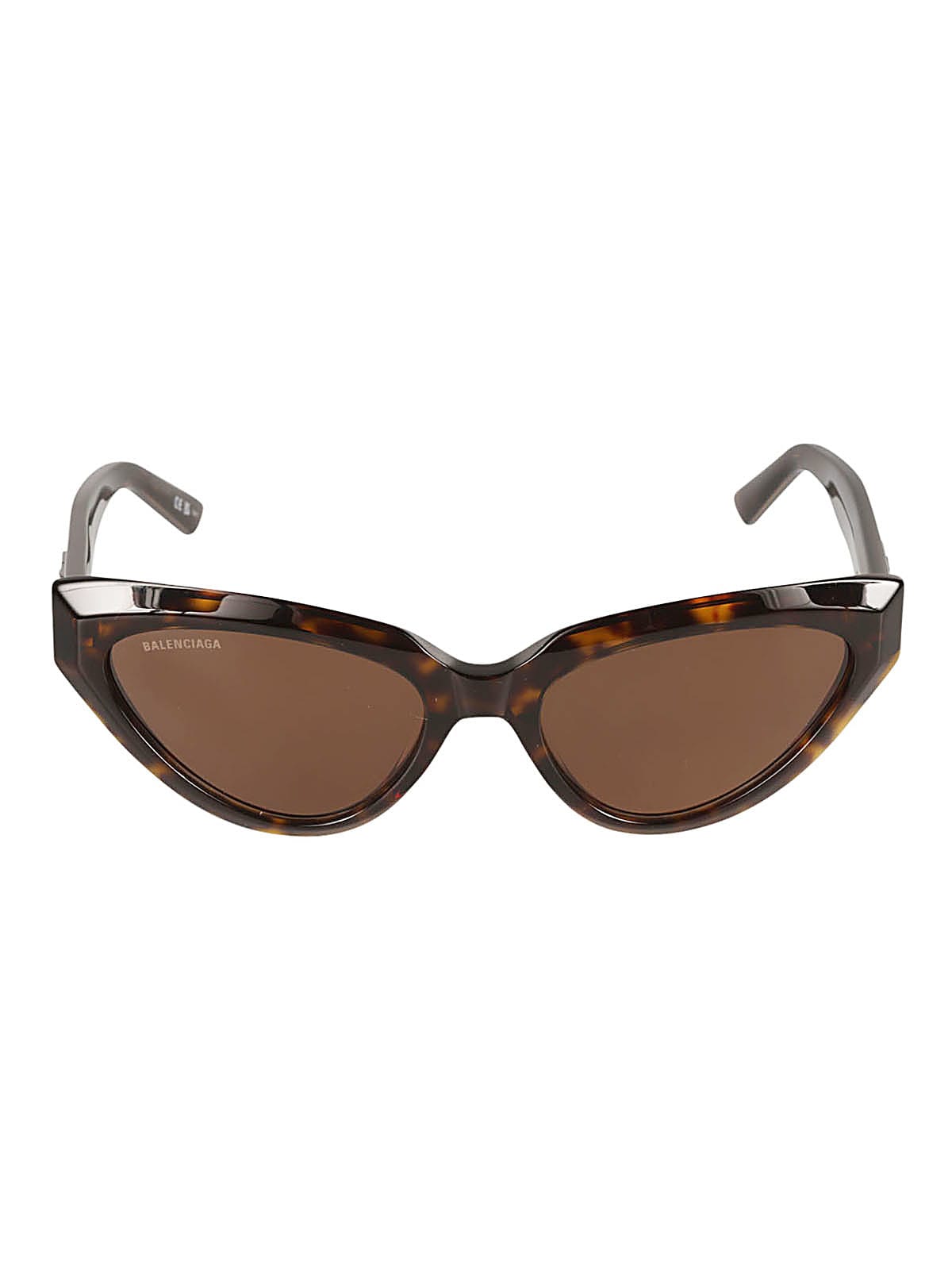 Balenciaga Bb Plaque Cat Eye Frame Sunglasses In Havana/brown