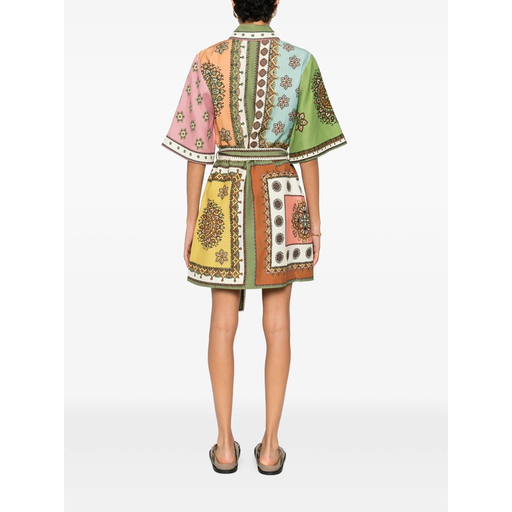 Alemais Contina Printed Mini Dress In Multi