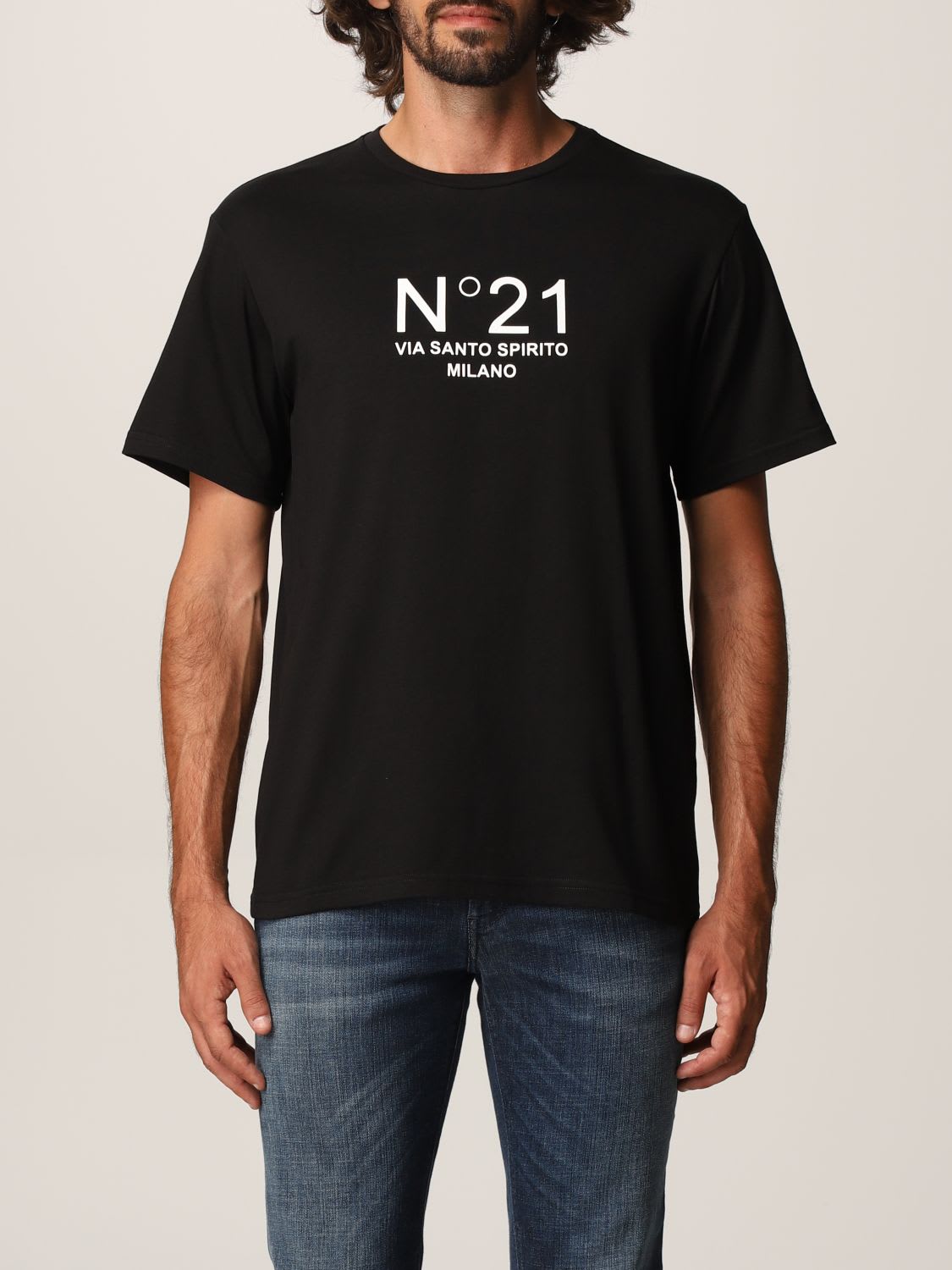 N.21 N° 21 T-shirt N ° 21 T-shirt In Cotton Jersey With Logo