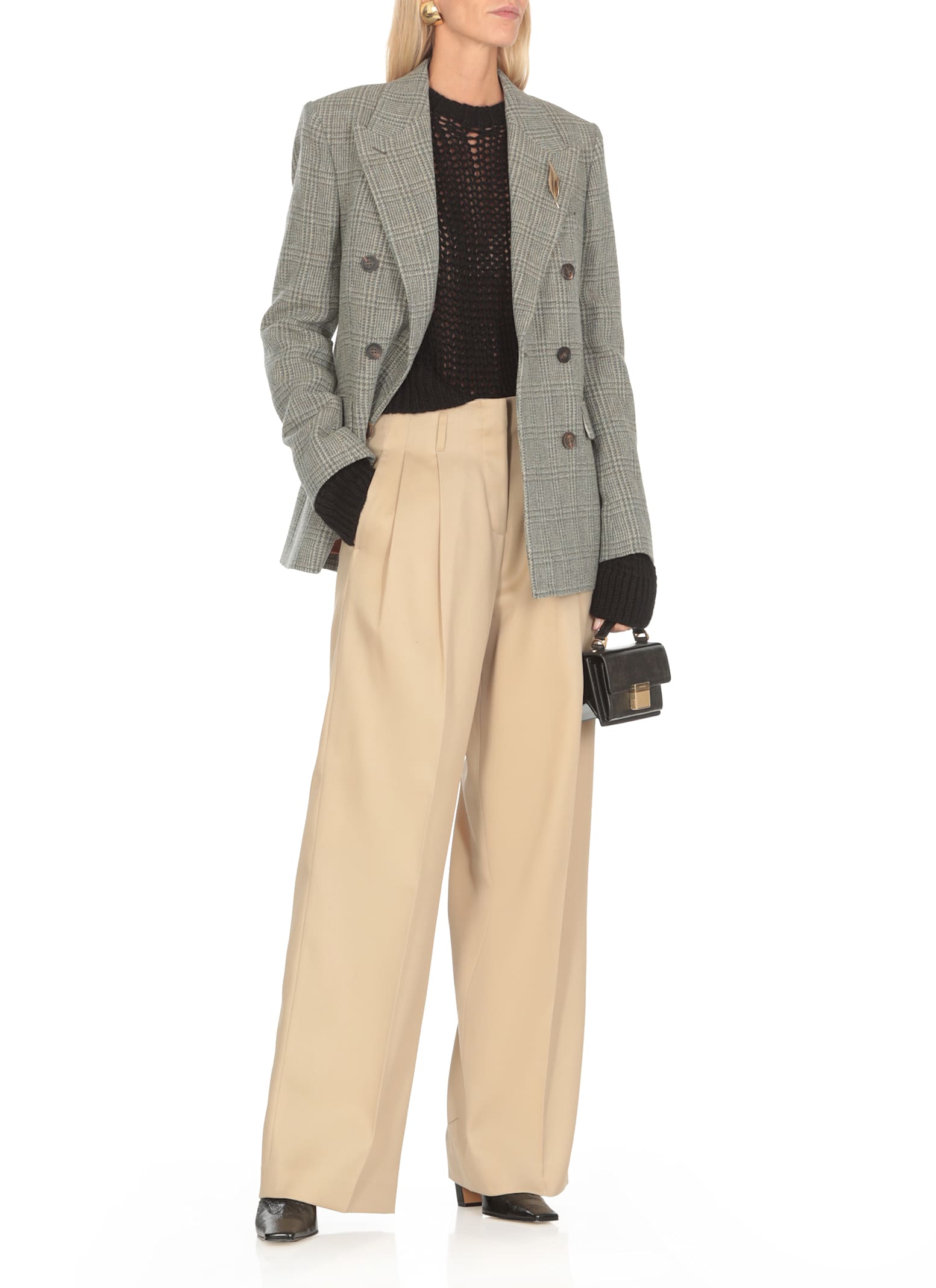 Shop Golden Goose Flavia Pants In Beige