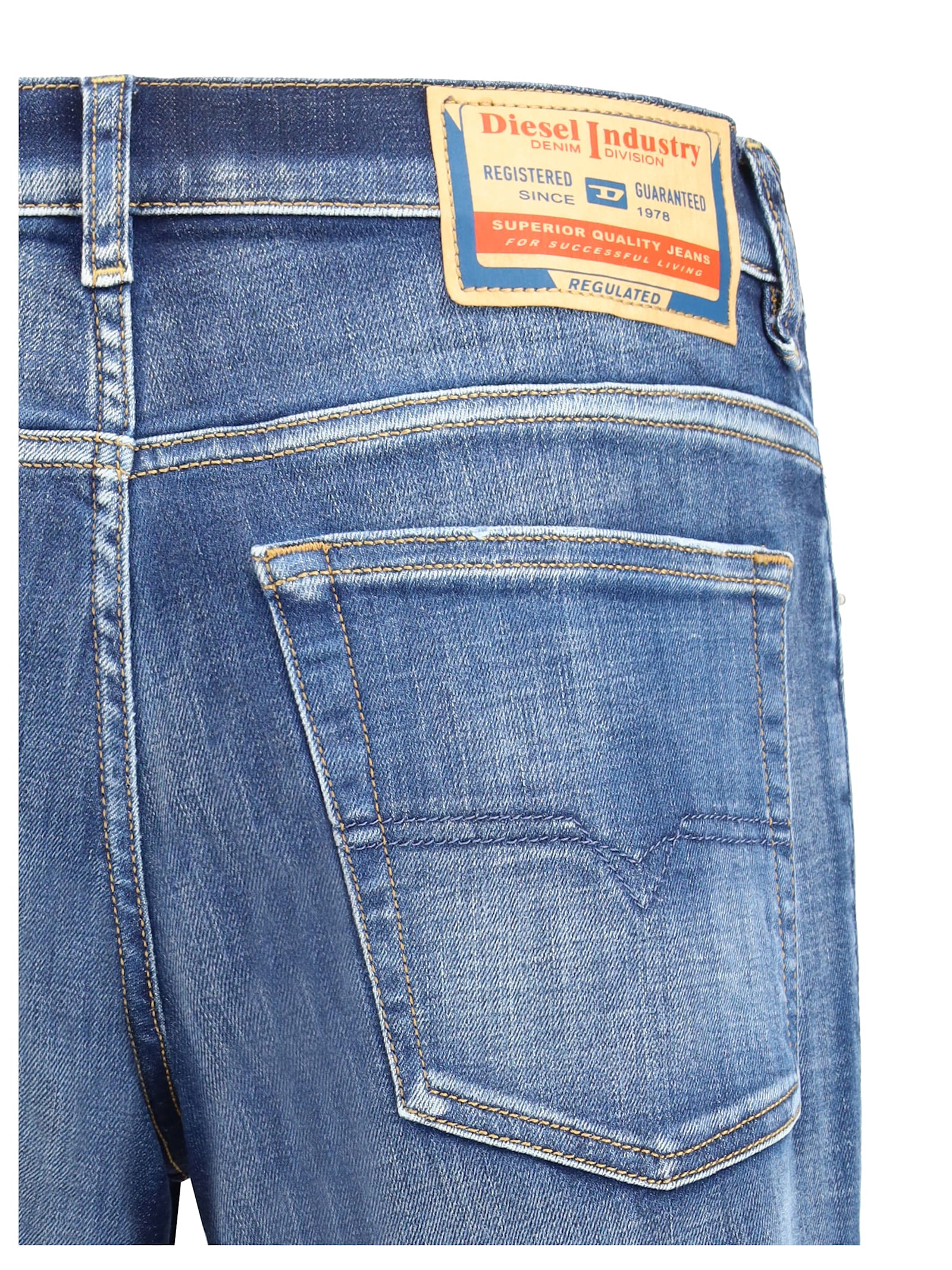 Diesel Jeans With Belt Loops In Multi