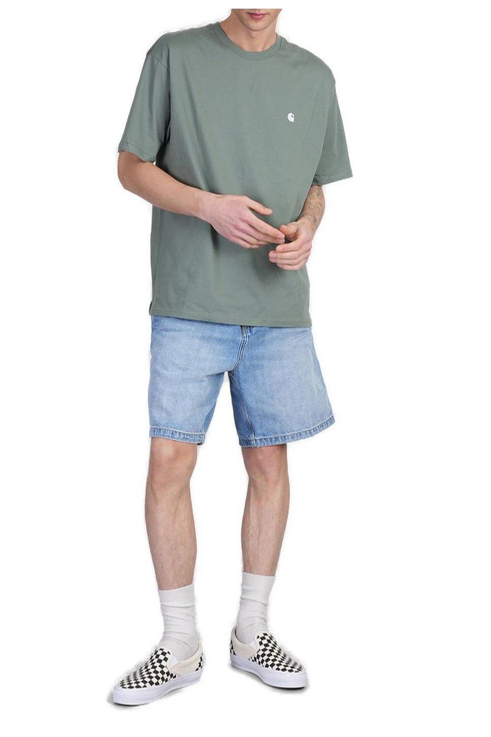Logo-patch Denim Shorts