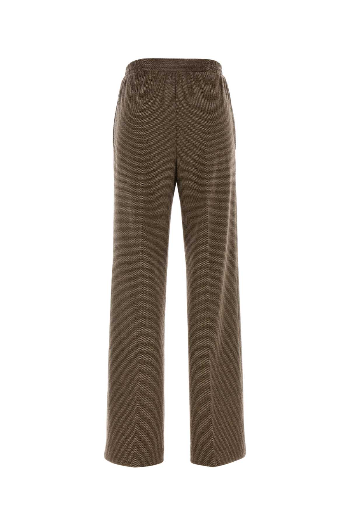 Weekend Max Mara Stretch Polyester Blend Pant Featuring Pockets In Brown