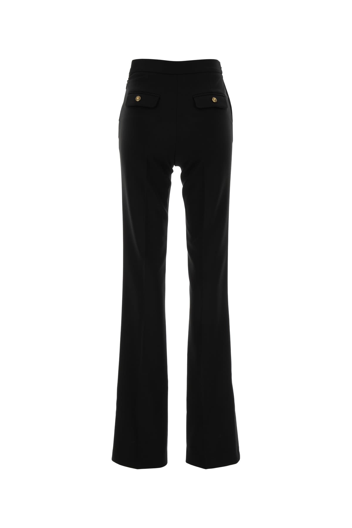 Elisabetta Franchi Pantalone Wide Leg In Black