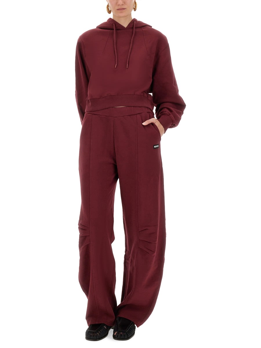 Rotate Birger Christensen Rotate Birgerchristensen Sports Pants Terry Back In Burgundy