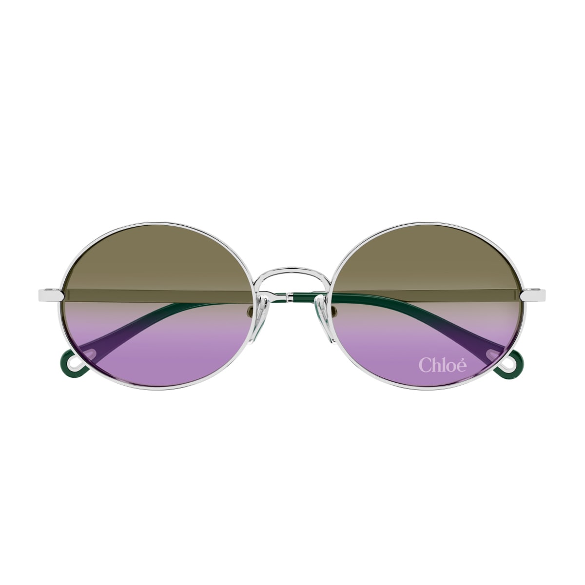 Chloé Round Sunglasses In Metallic