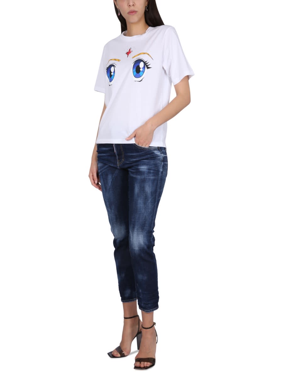 Shop Dsquared2 Sailor Moon T-shirt In White