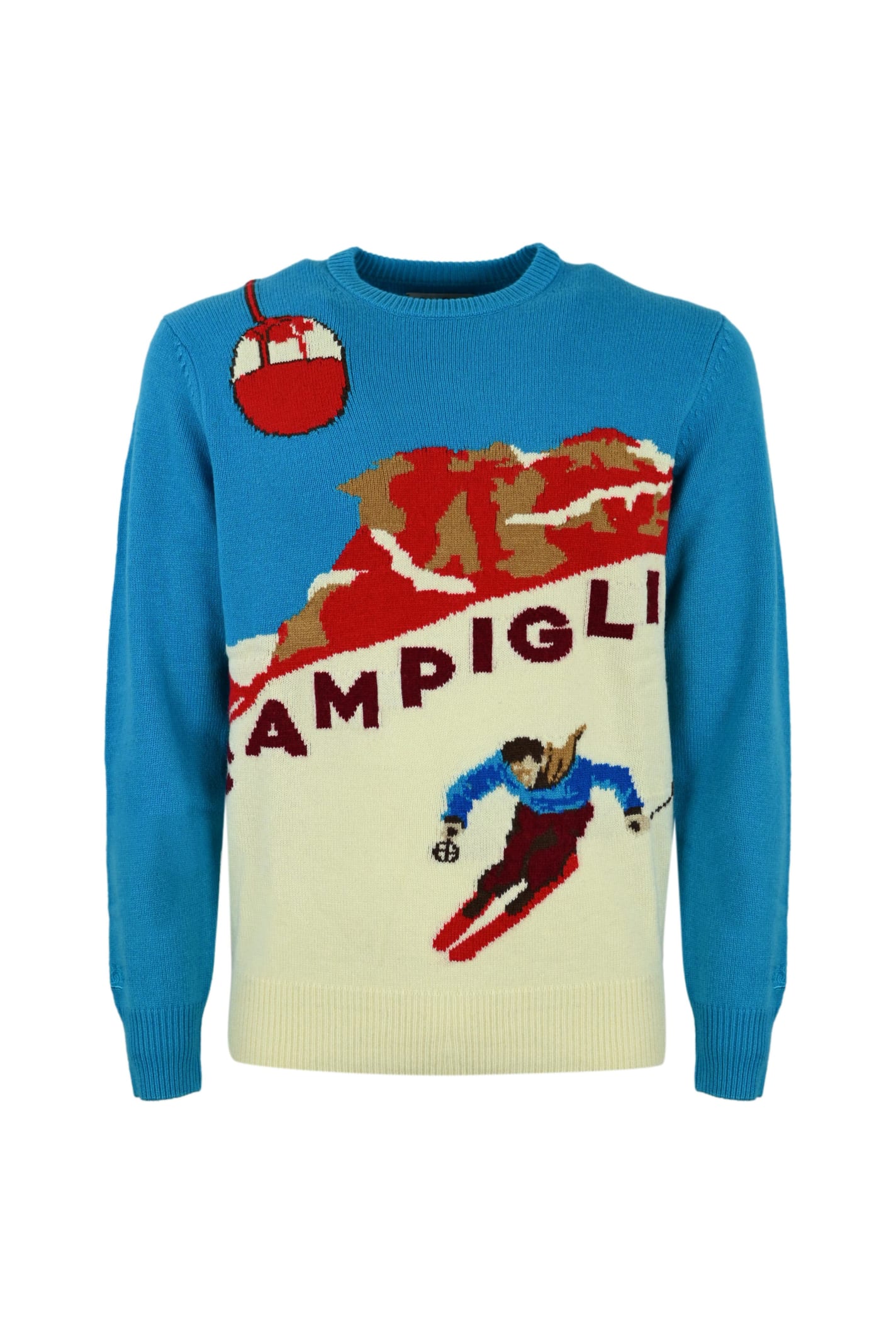MC2 Saint Barth Mens Sweater With Postcard From Campiglio