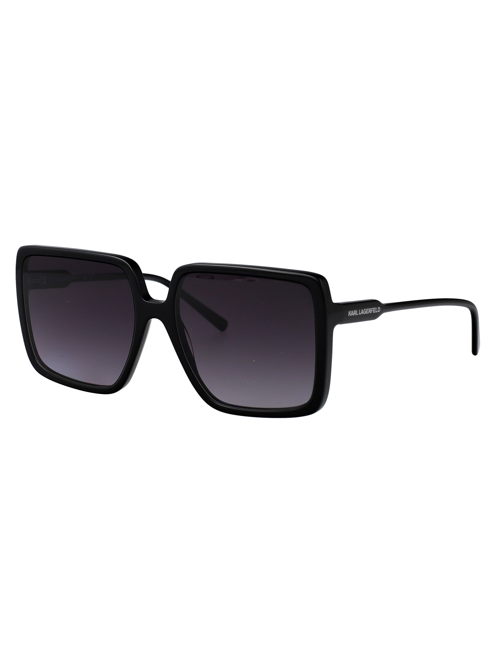 Karl Lagerfeld Rectangular Sunglasses Kl6187 S 1 In Black