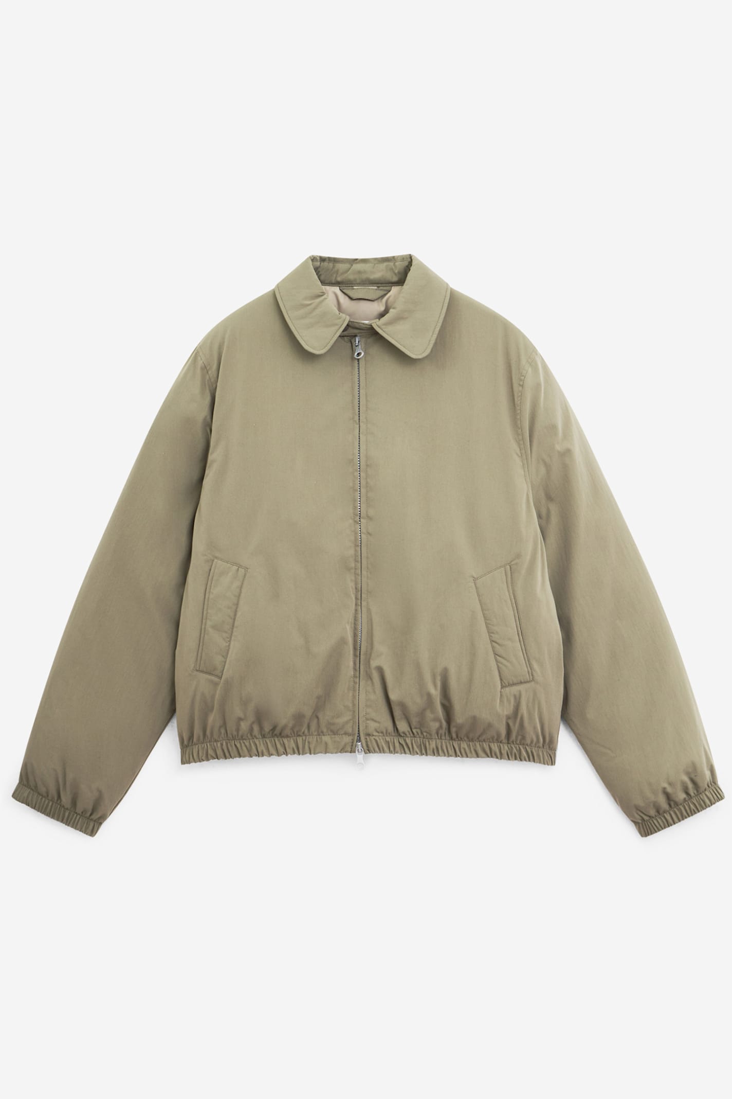 Our Legacy Cropped Avenue Puffa Jacket In Neutral