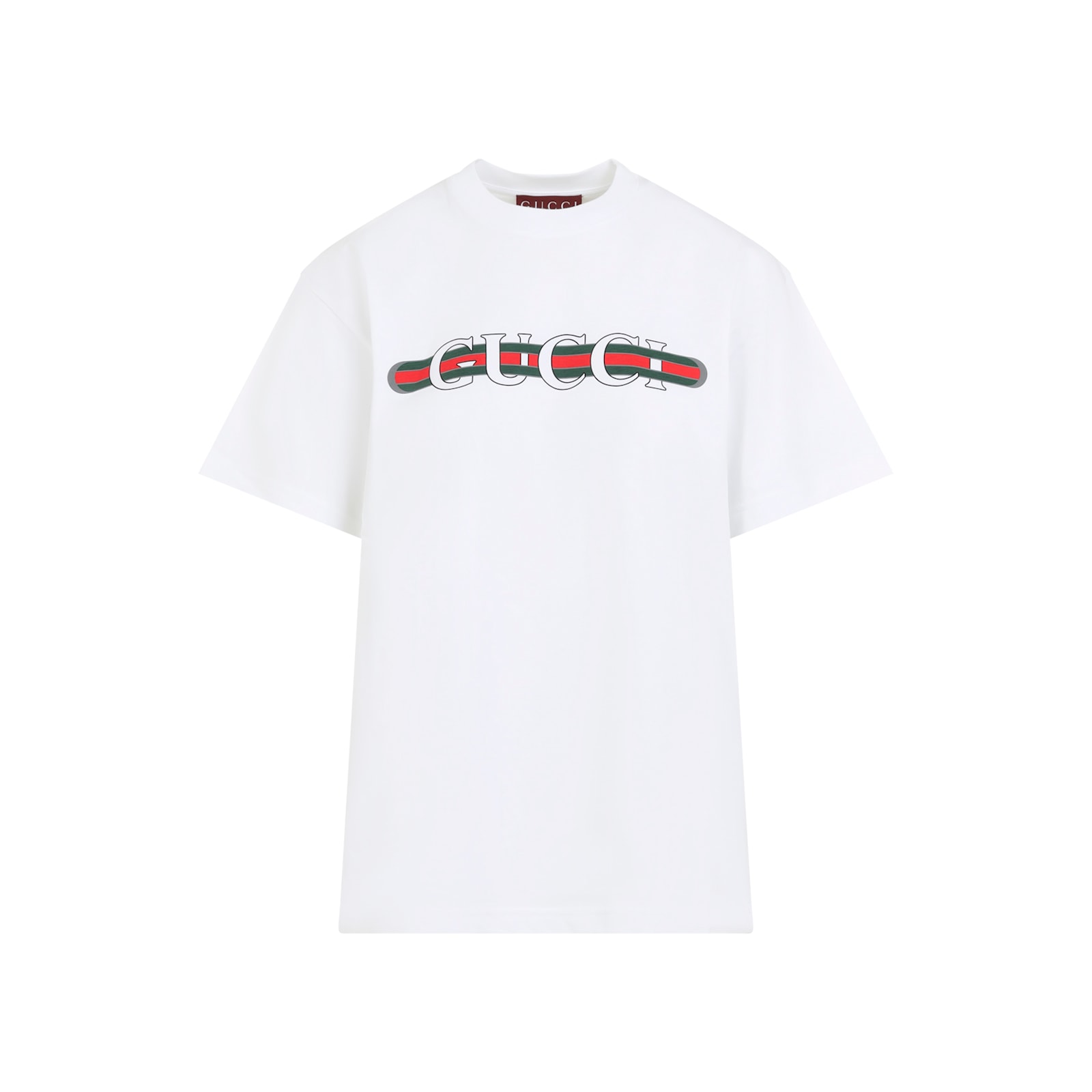 Gucci Printed Cotton Jersey T-shirt In Red