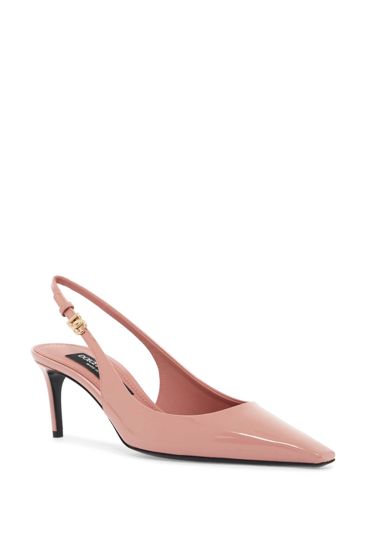 Dolce & Gabbana 70 Patent Leather Slingback Pumps In Rosa (pink)