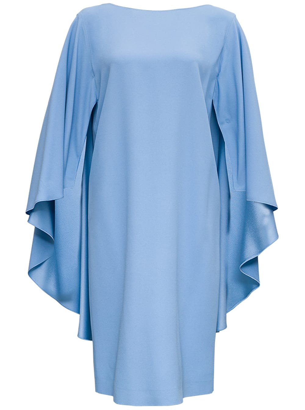 Alberta Ferretti Light Blue Viscose Blend Dress With Bow
