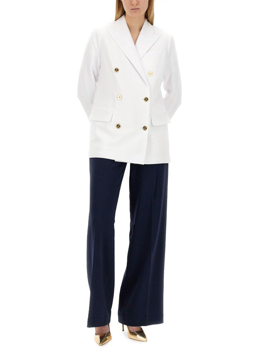 Michael Kors Wide Leg Pants In Midnight Blu