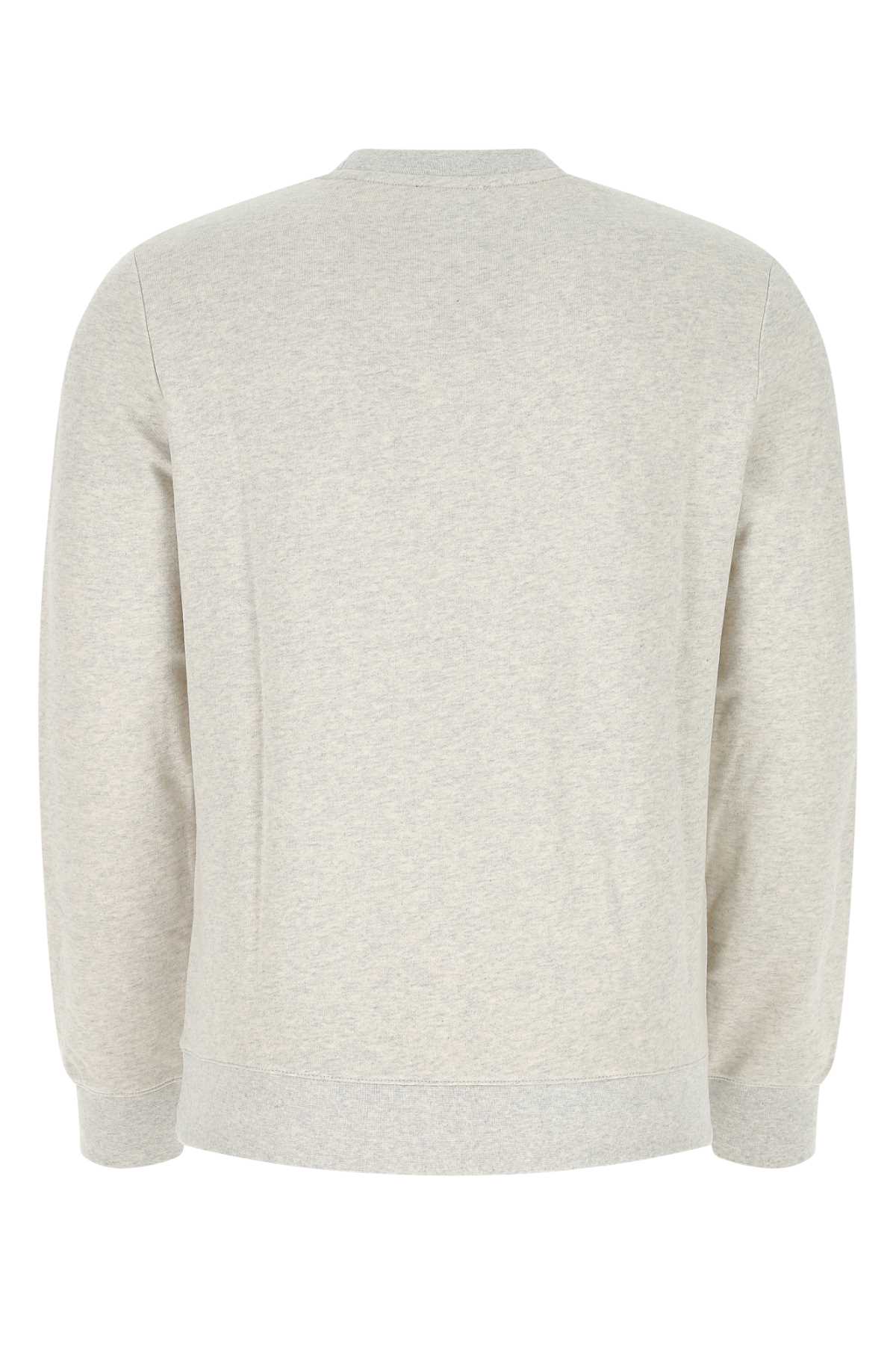 Apc Grey Cotton Sweatshirt In Paa