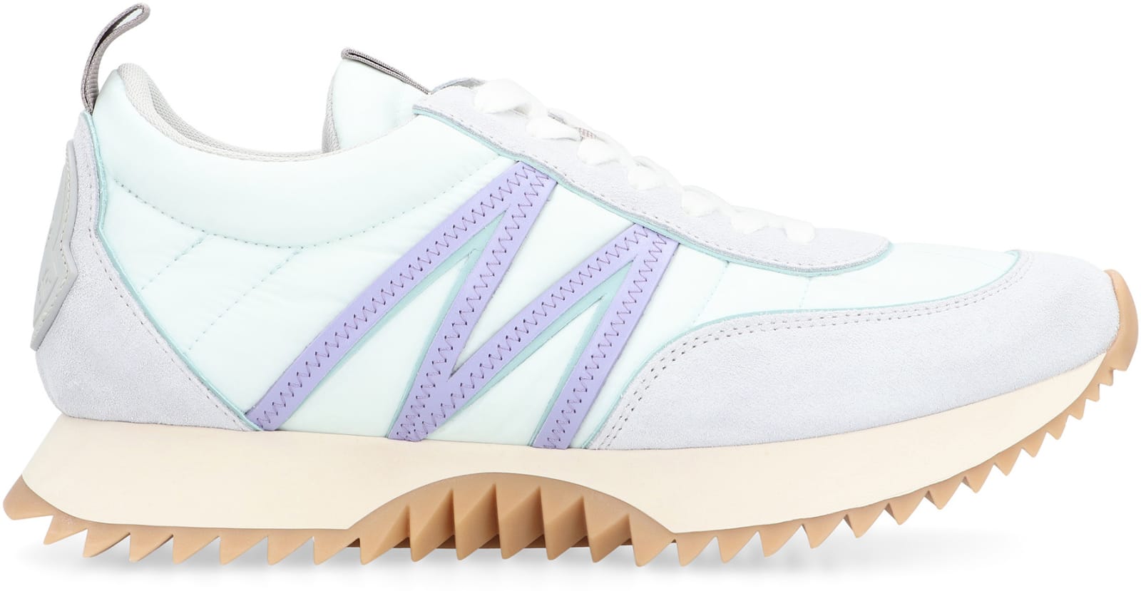 Shop Moncler Pacey Nylon Low-top Sneakers In Light Blue