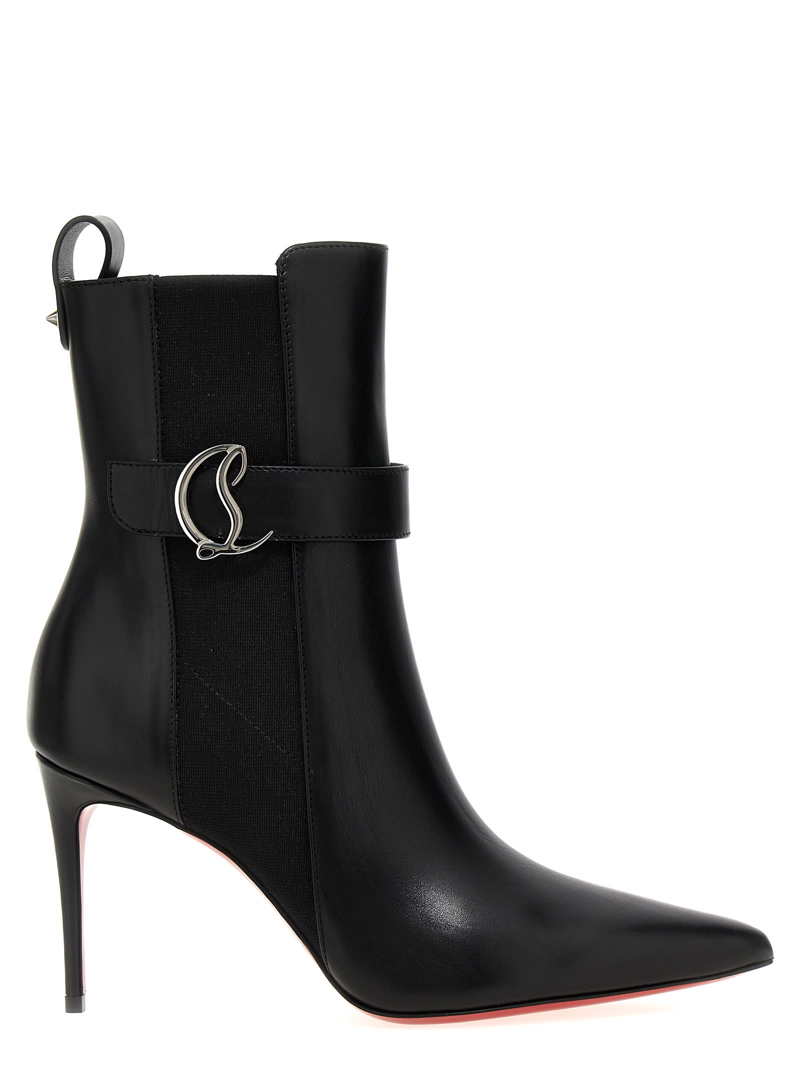 Shop Christian Louboutin So Cl Ankle Boots In Black