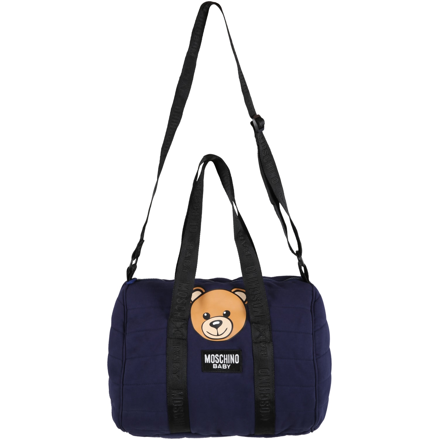 Moschino Blue Changing Bag For Baby Kids With Teddy Bear