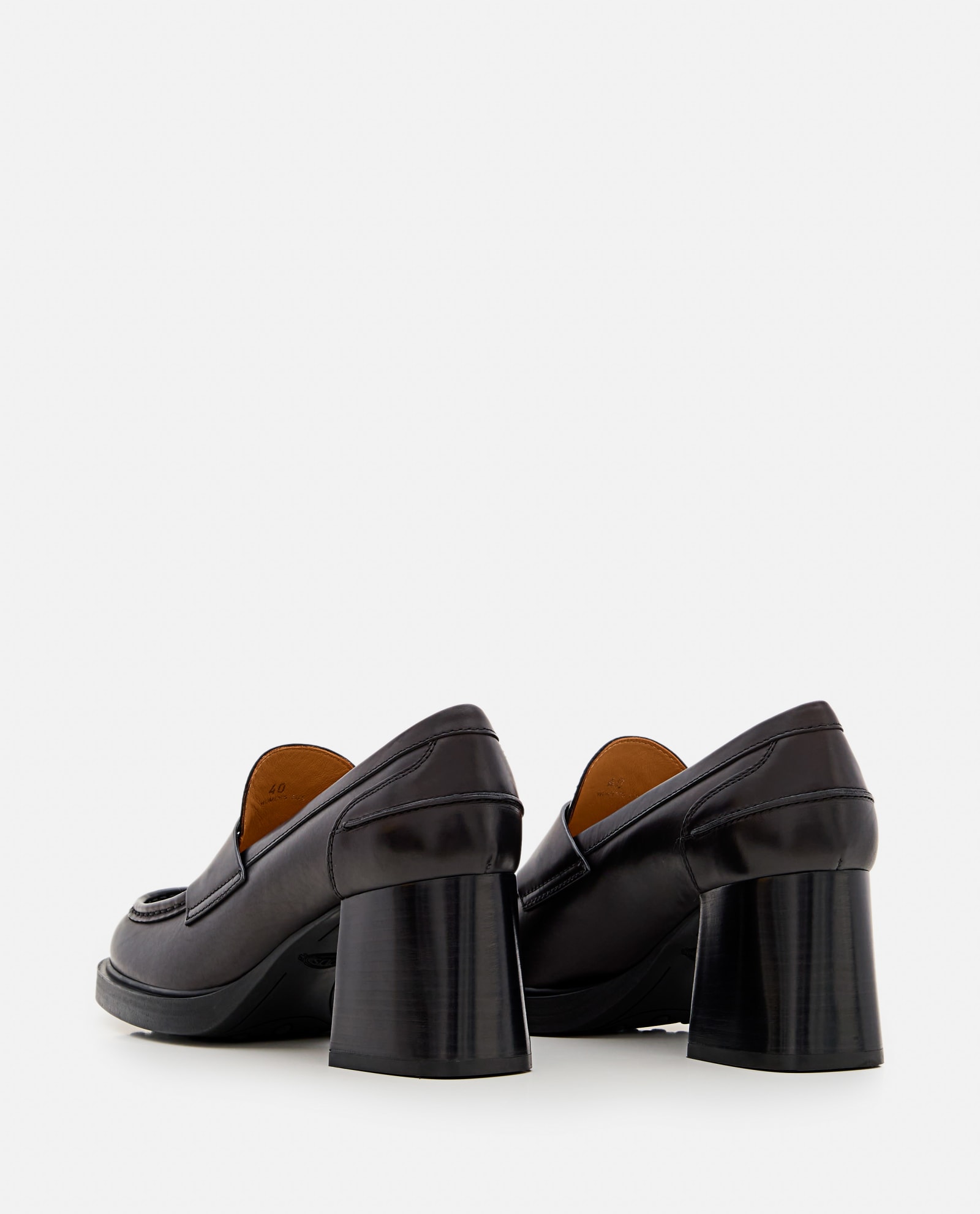 Shop Tod's 65mm T Chain Heeled Loafer In Black