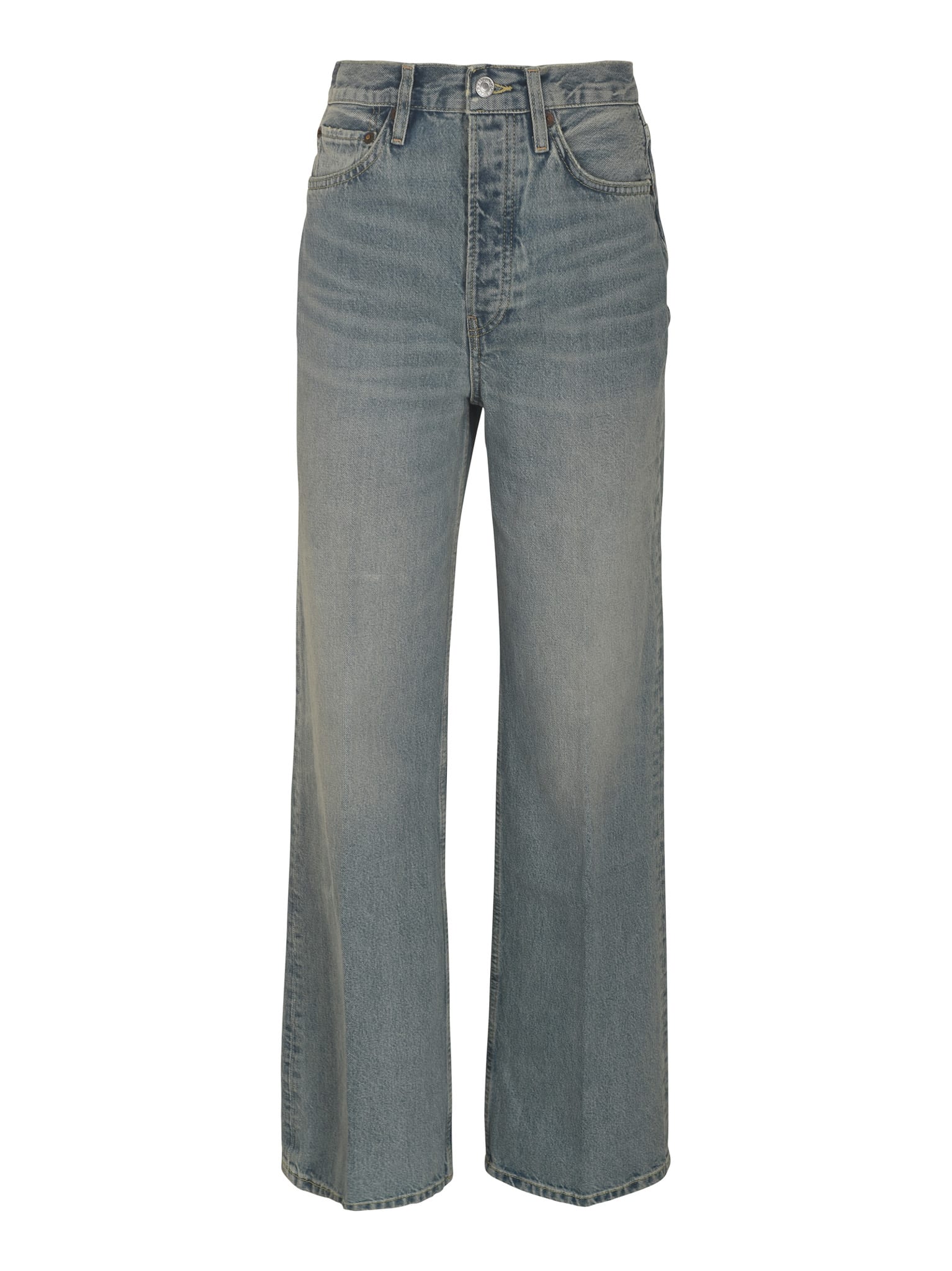 Shop Re/done Zamp Jeans In Opal Indigo