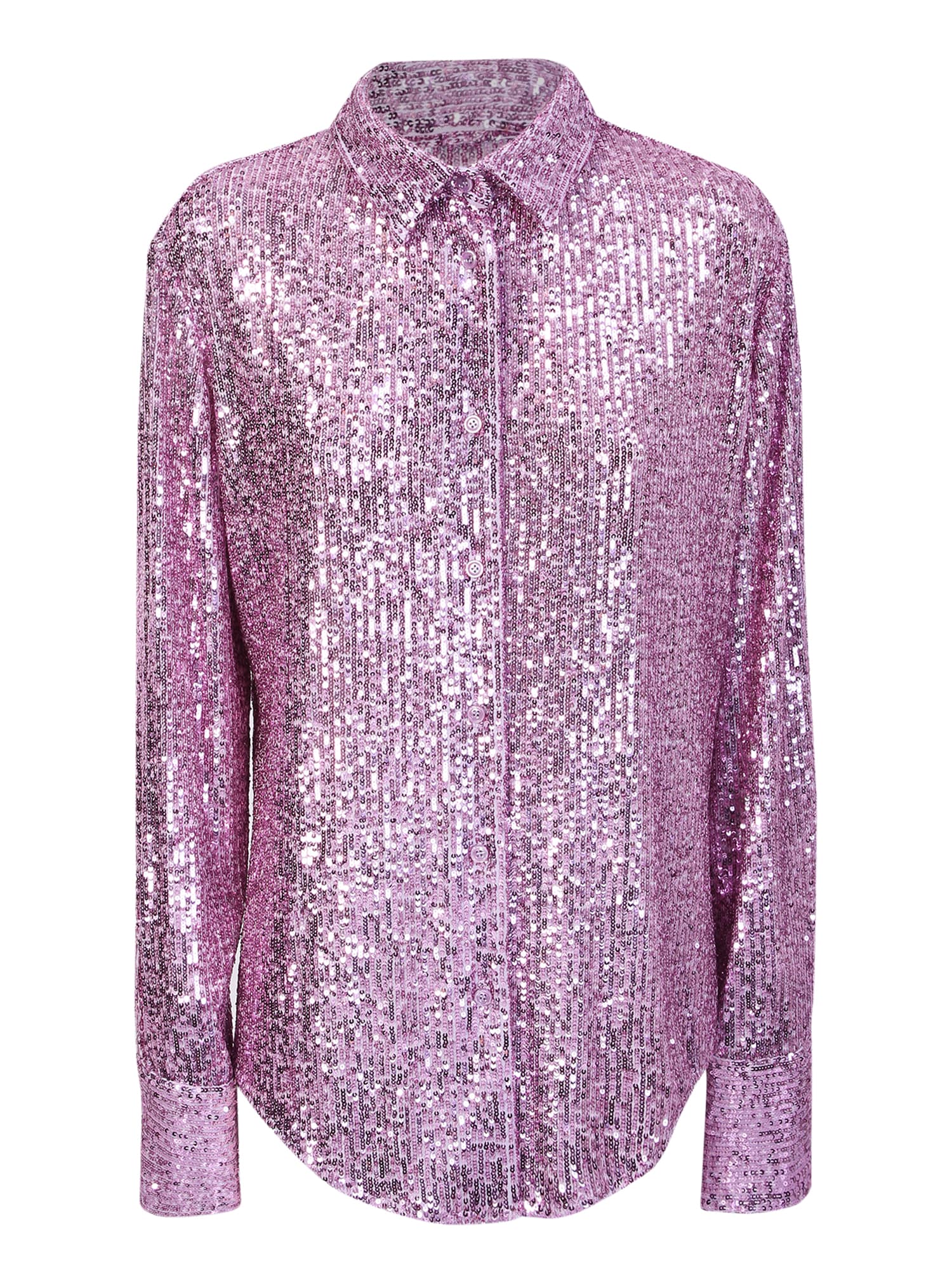 TOM FORD ALL-OVER SEQUIN LILAC SHIRT