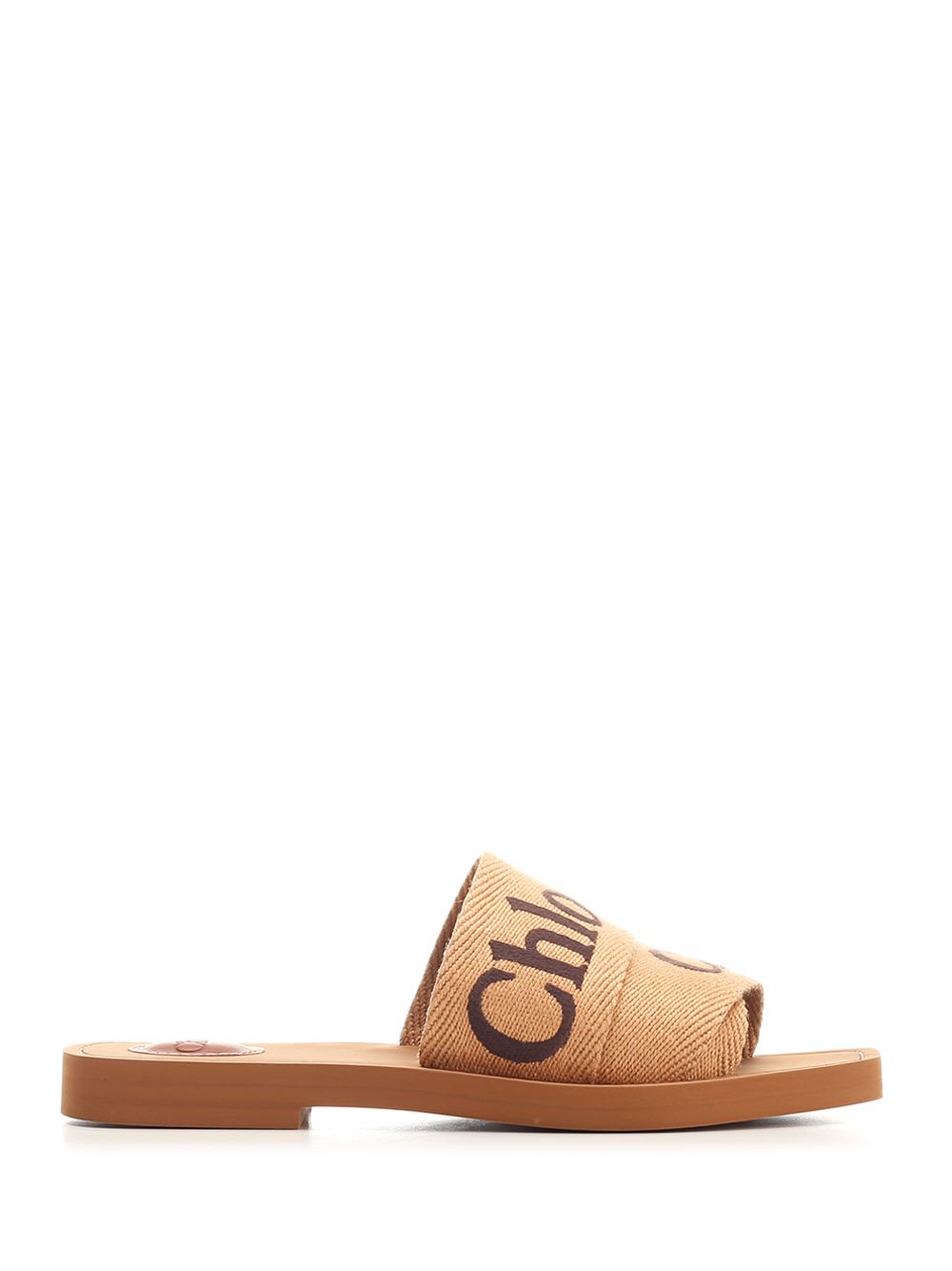 Shop Chloé Woody Flat Sandals In Brown