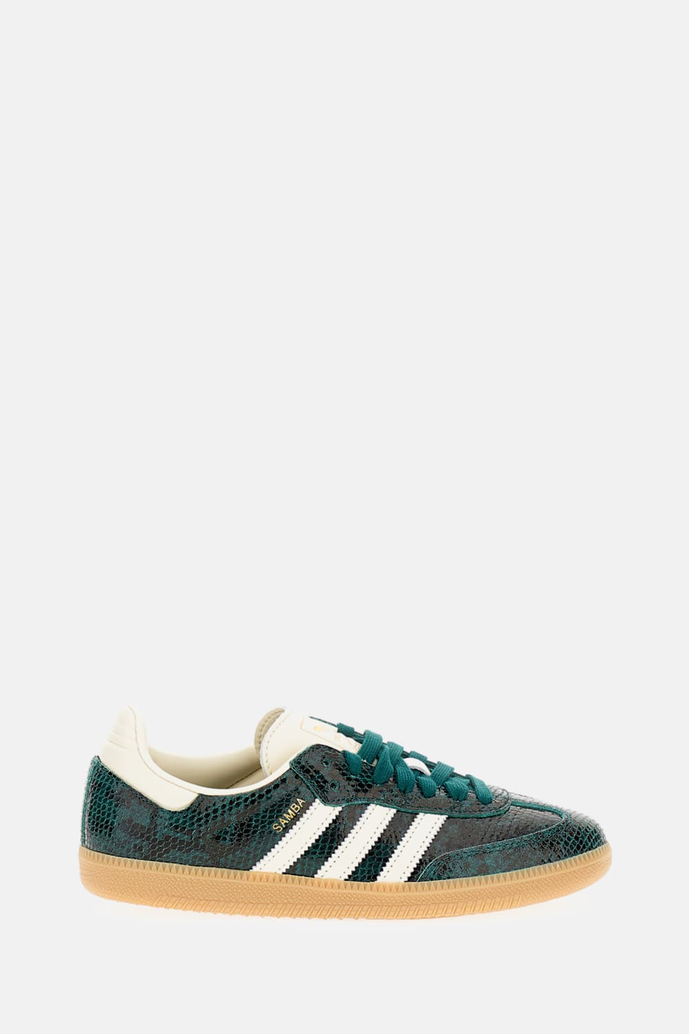 Adidas Originals Samba Og Sneakers Green With Snake Print In Animal Print