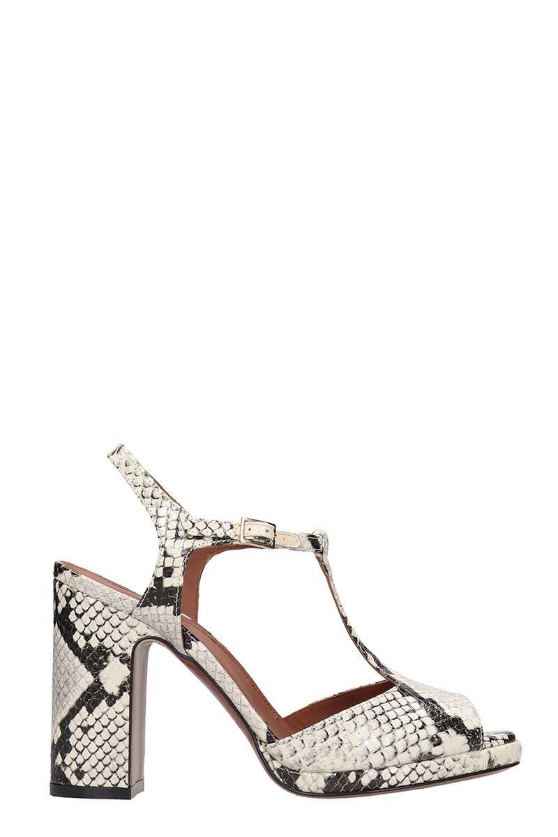 L'AUTRE CHOSE SANDALS IN ANIMALIER LEATHER,11274639