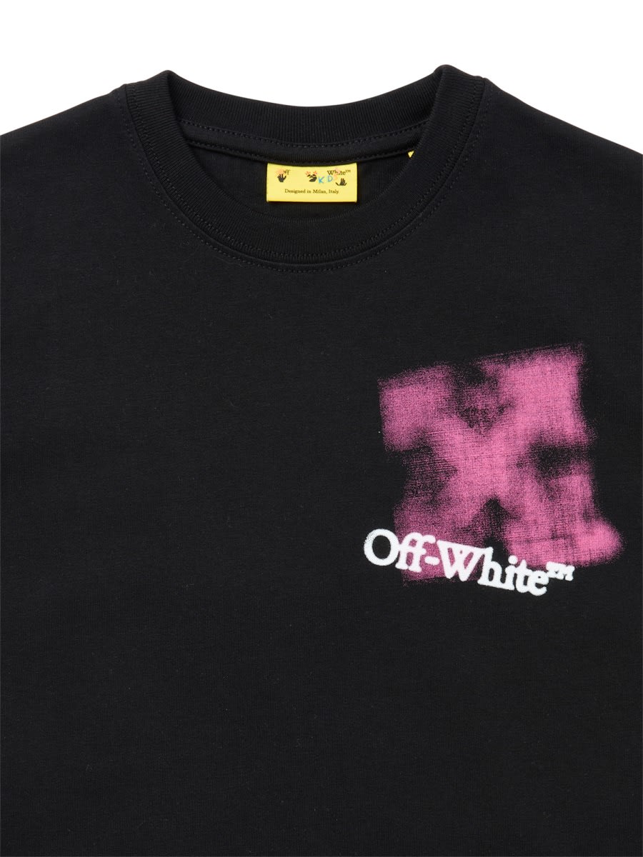 Off-white Spray Logo T-shirt In Black