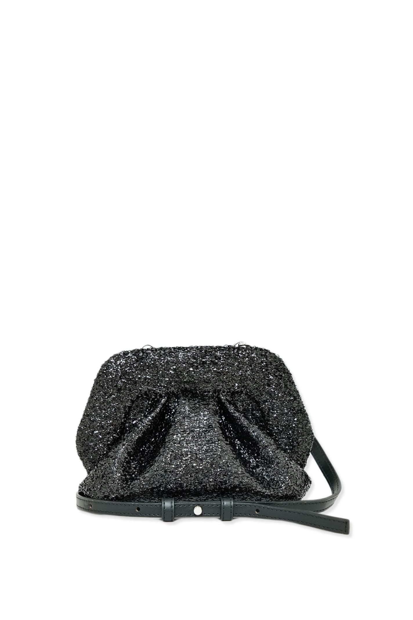 Themoirè Handbag In Black