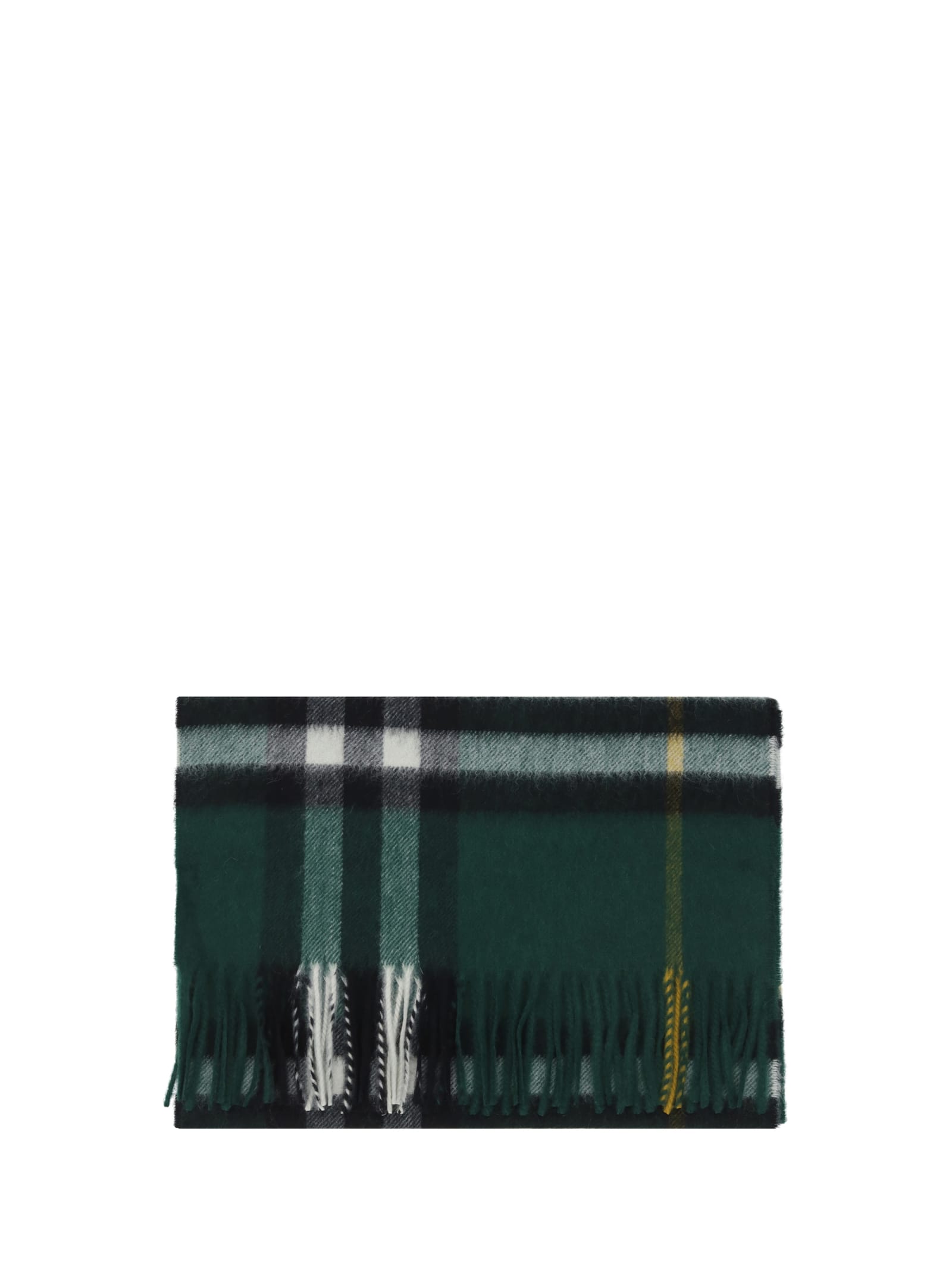 Shop Burberry Scarf In Green