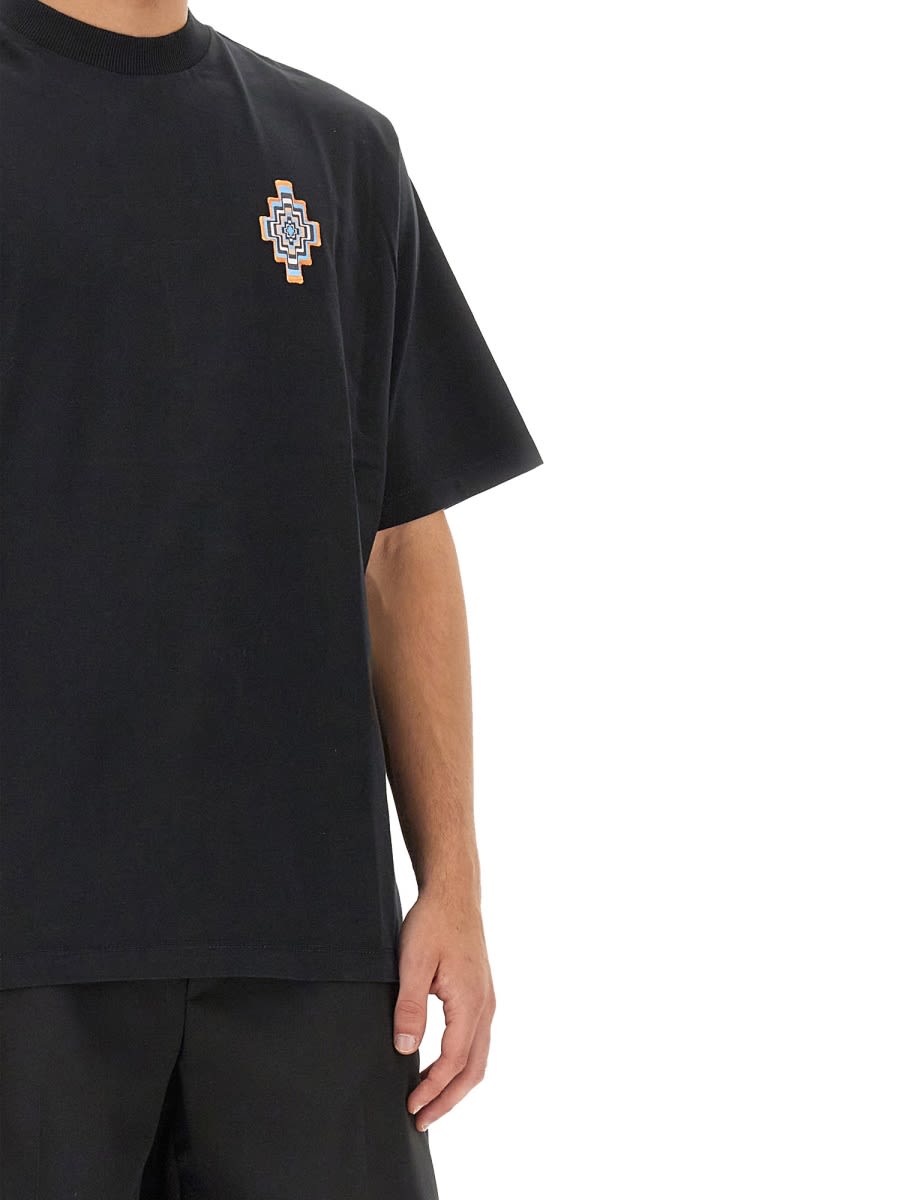 Shop Marcelo Burlon County Of Milan Optical Cross T-shirt In Black