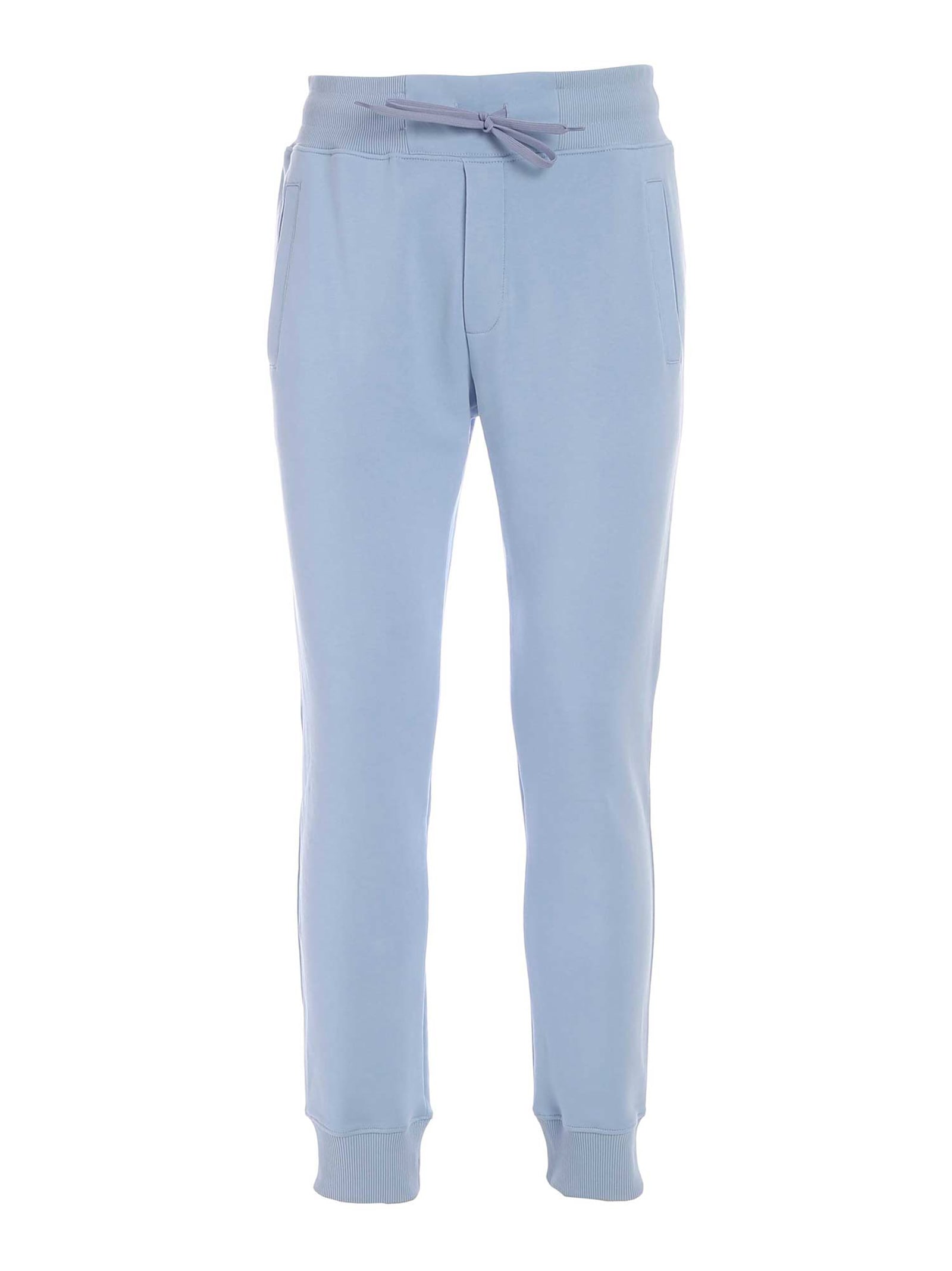 Versace Jeans Couture Rubberized Print Joggers In Light Blue