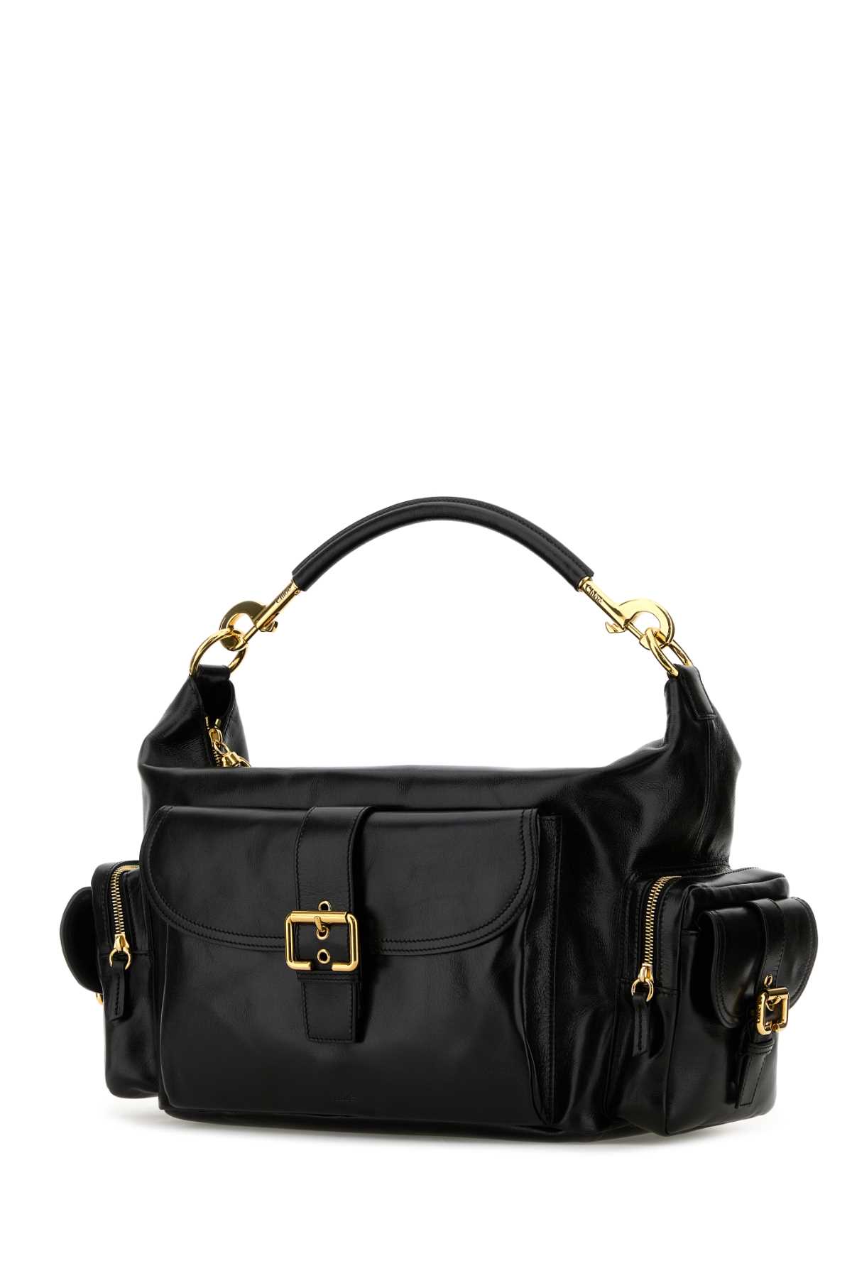 Shop Chloé Black Leather Large Shopping Bag