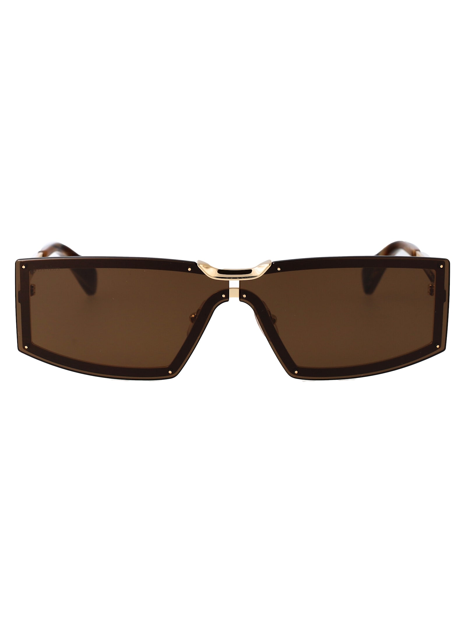 Shop Max Mara Mm0118/s Sunglasses In Brown