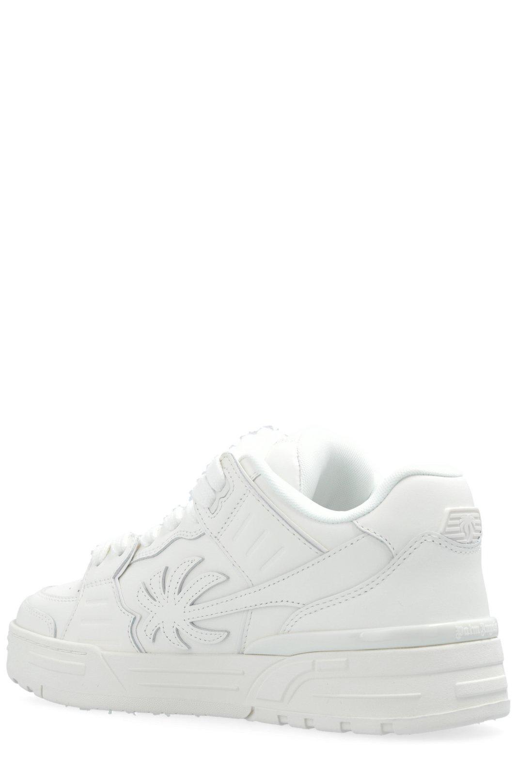 Shop Palm Angels Venice Palm Patch Sneakers In White White