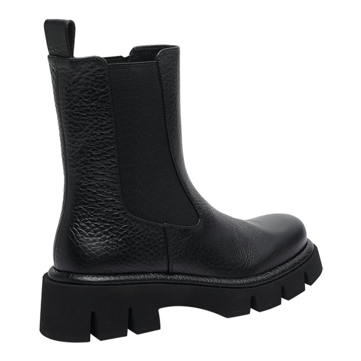Paloma Barceló Elastic-panelled Calf Leather Boots In Black