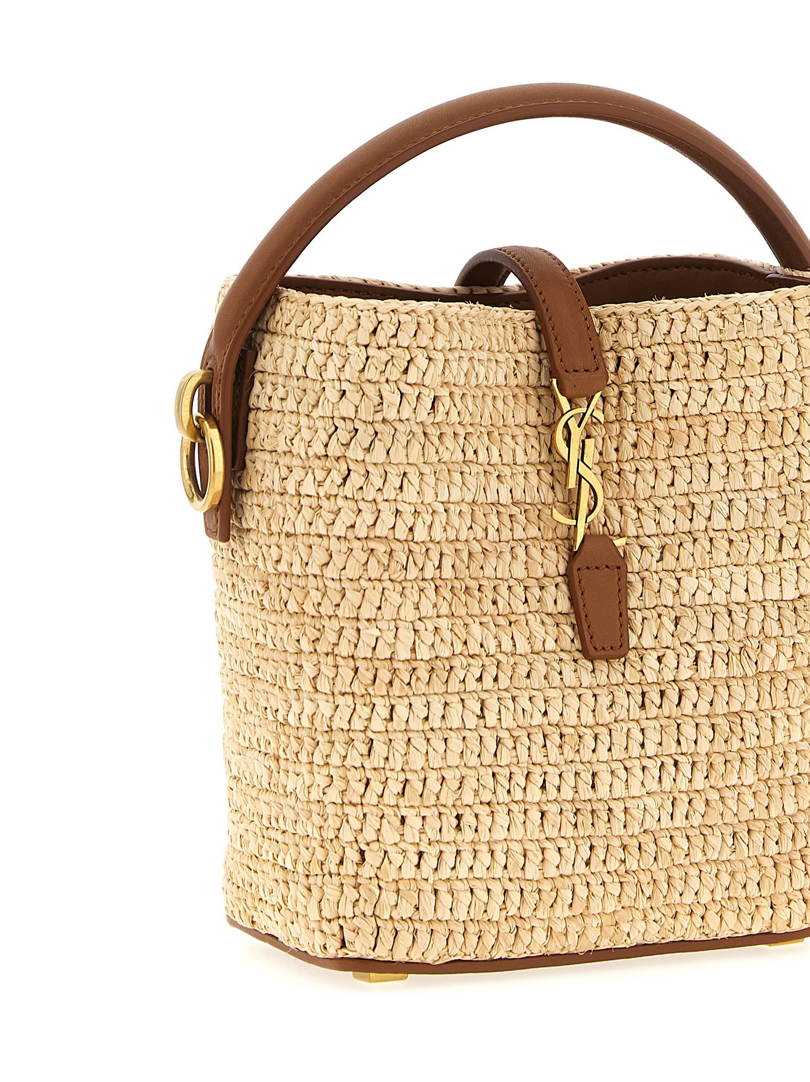 Saint Laurent Le 37 Mini Bucket Bag In Sand